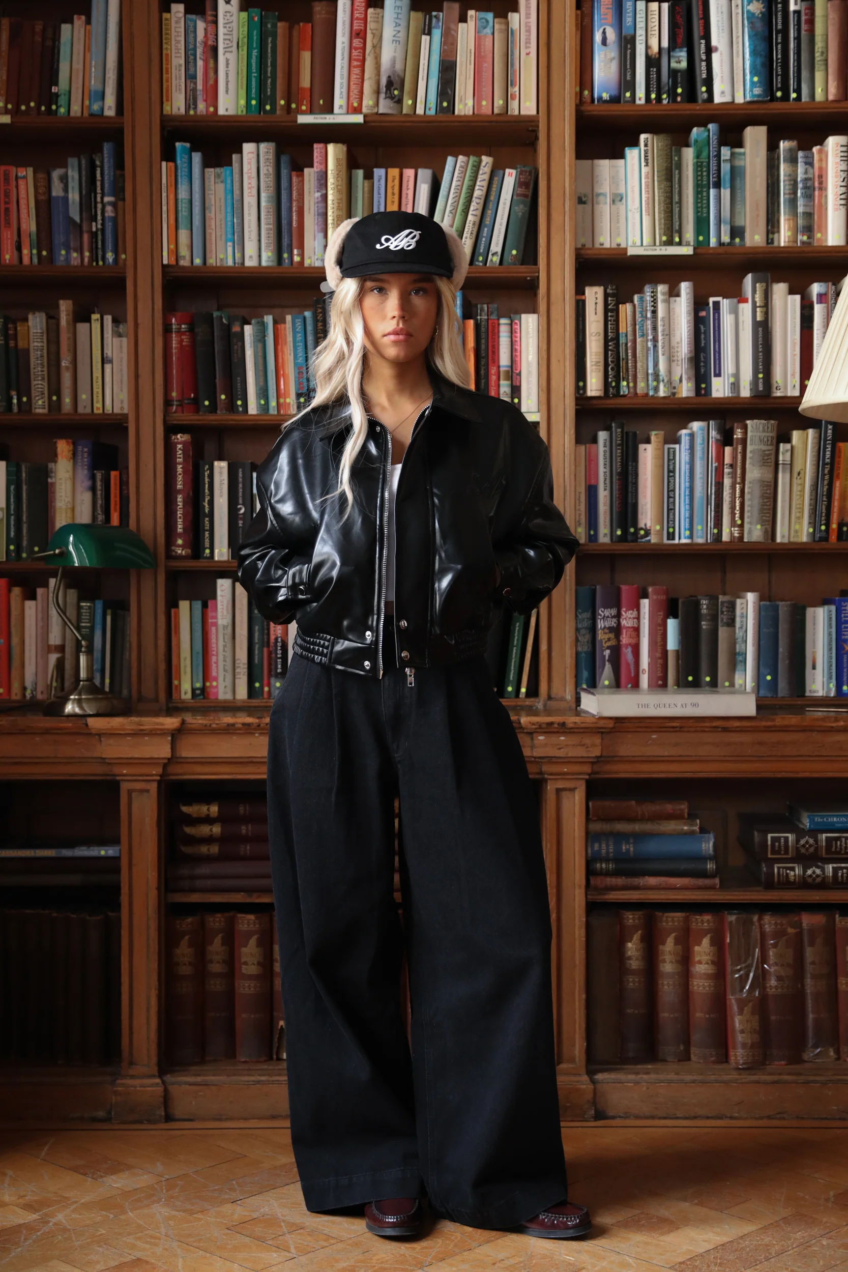 AB Double Pleated Black Denim - Image 6