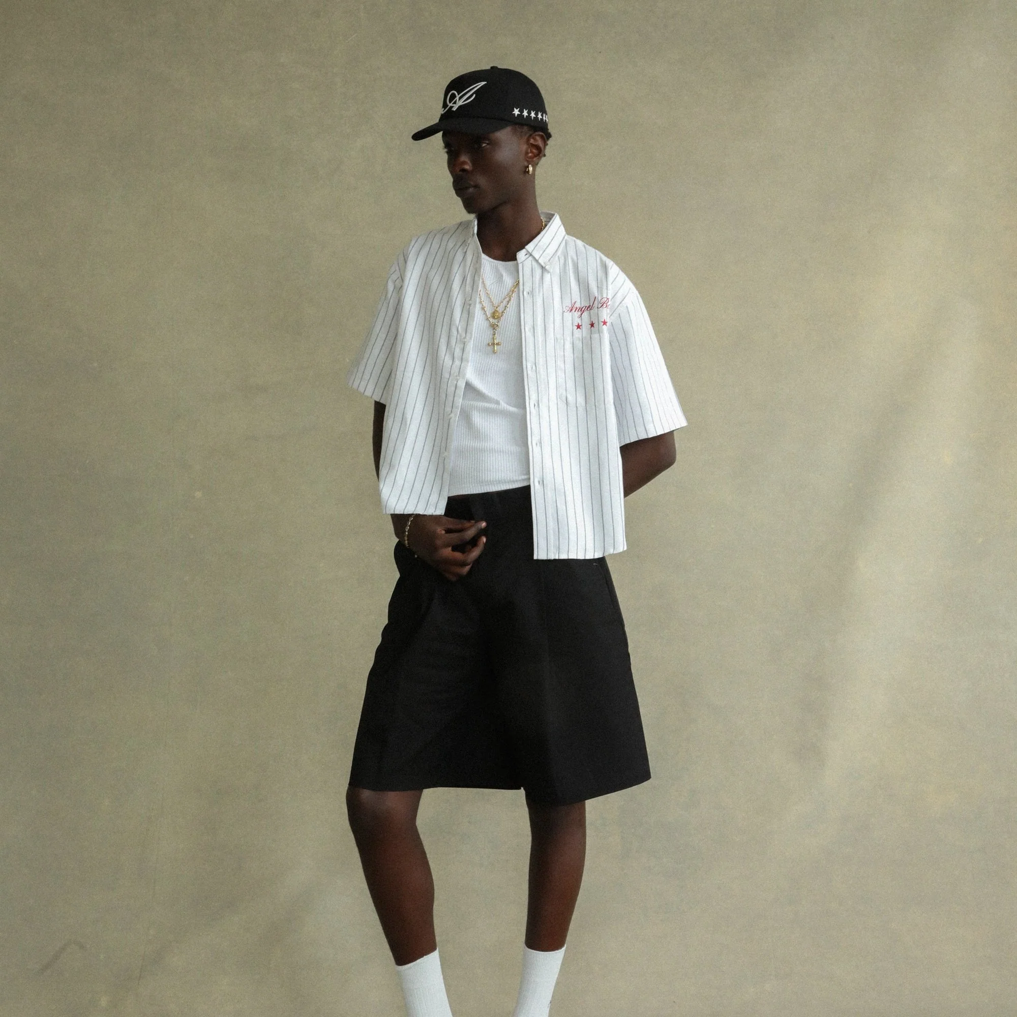Angel Boy Black Pinstripe Shirt - Image 5