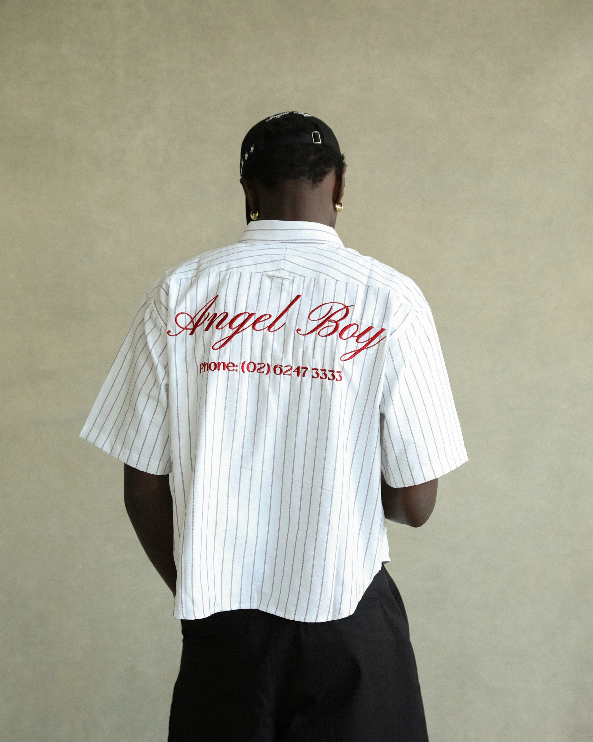 Angel Boy Black Pinstripe Shirt - Image 7