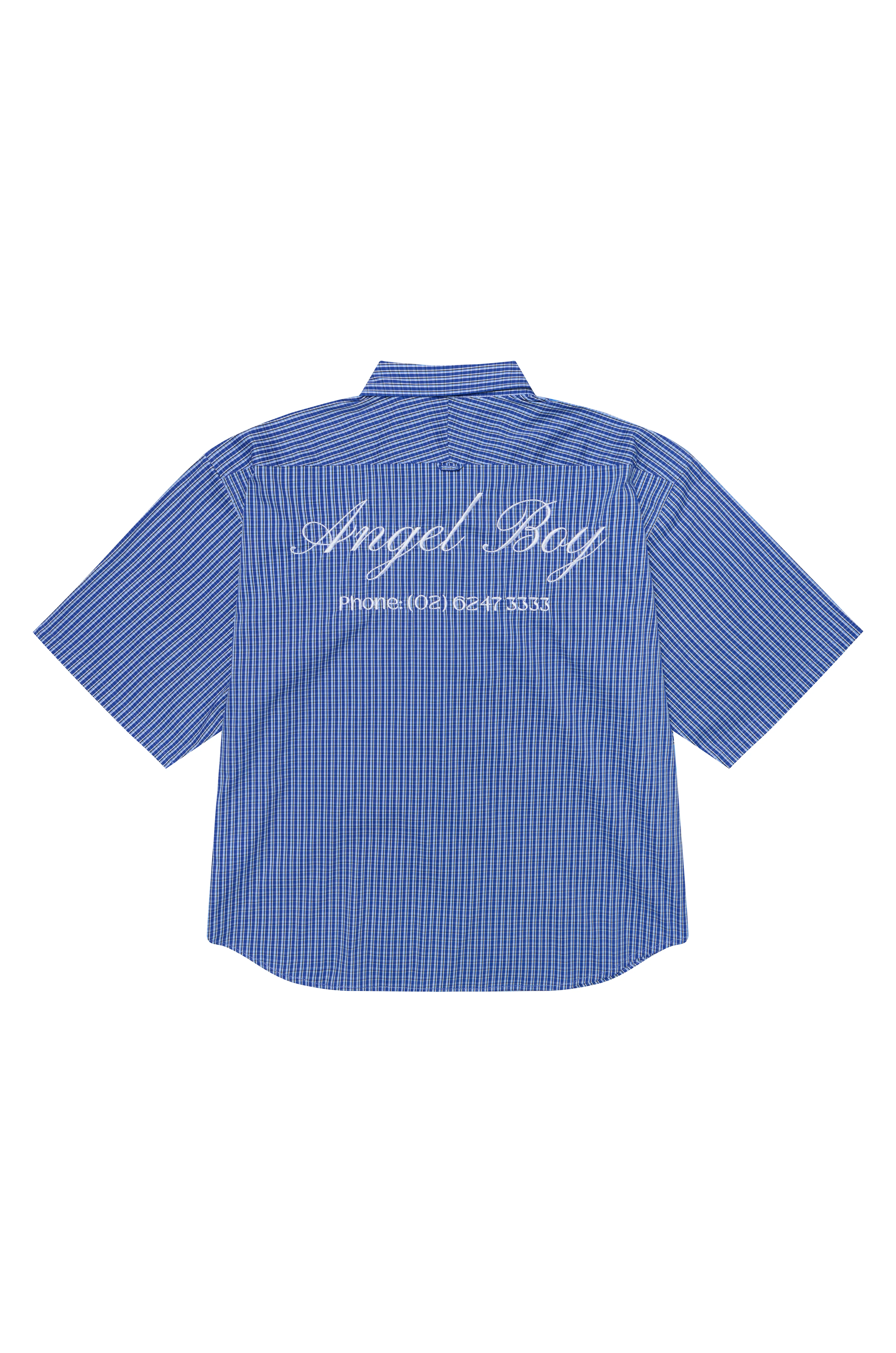 Angel Boy Blue Checkered Shirt - Image 3