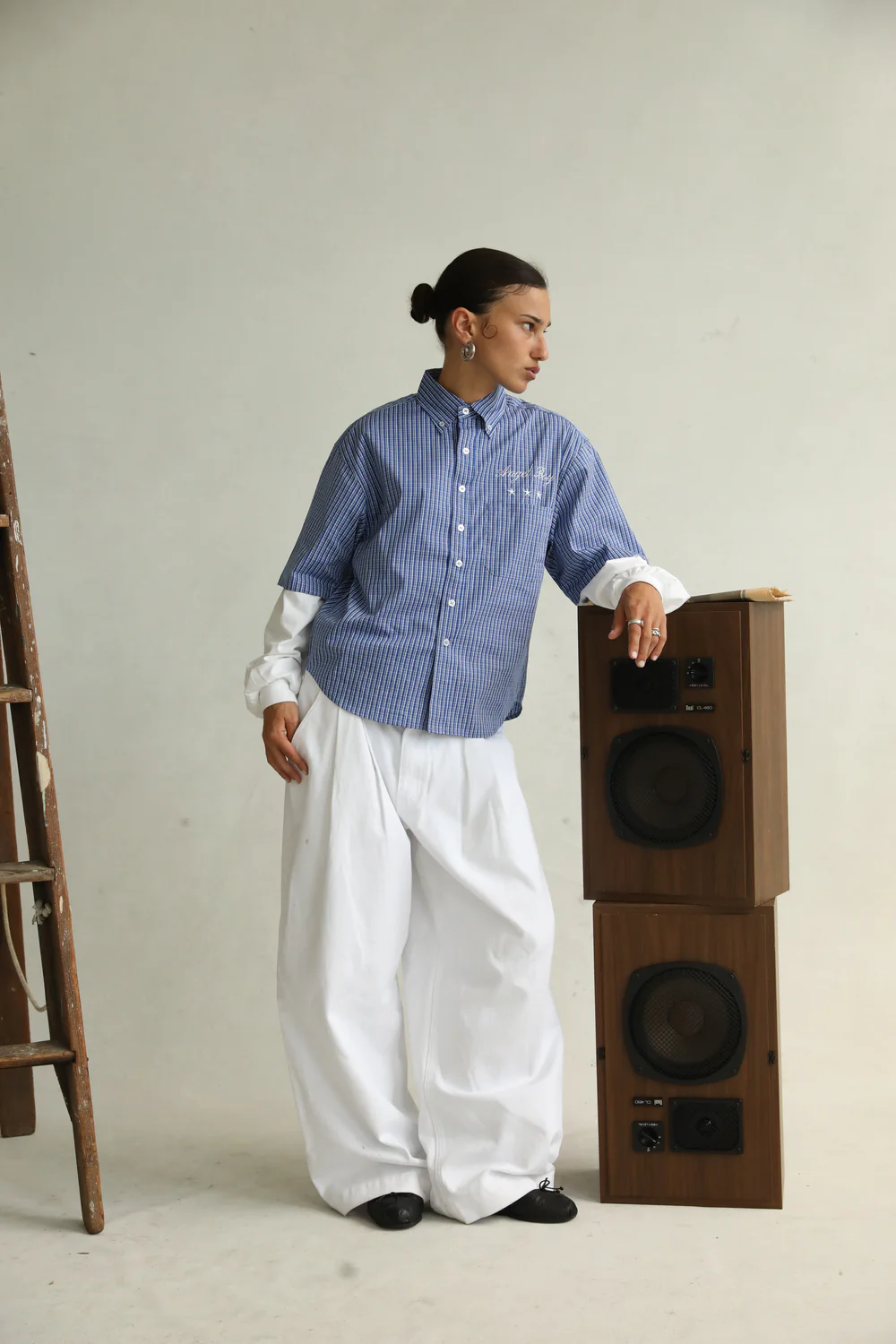 Angel Boy Blue Checkered Shirt - Image 4