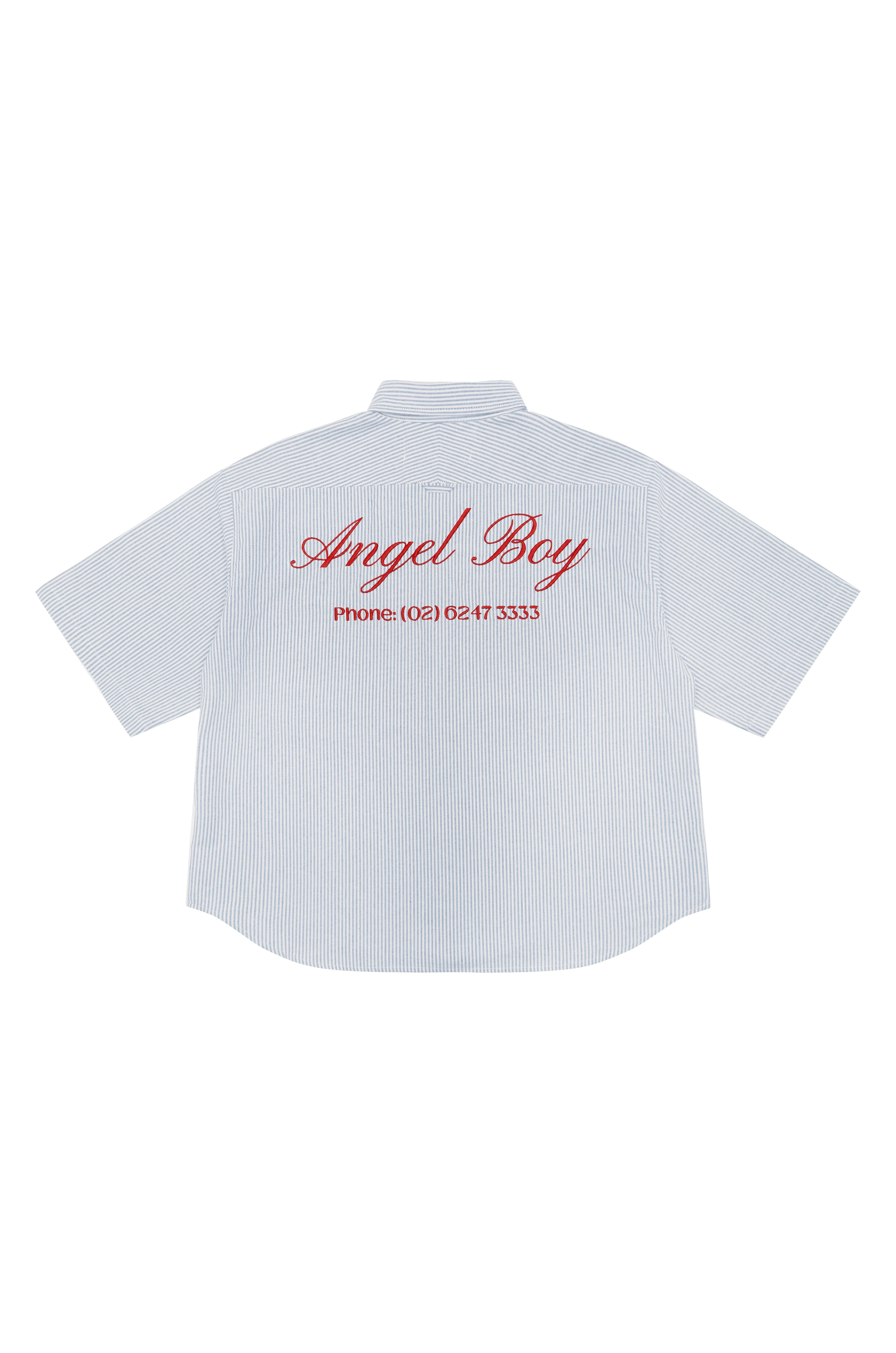Angel Boy Blue Pinstripe Shirt - Image 3