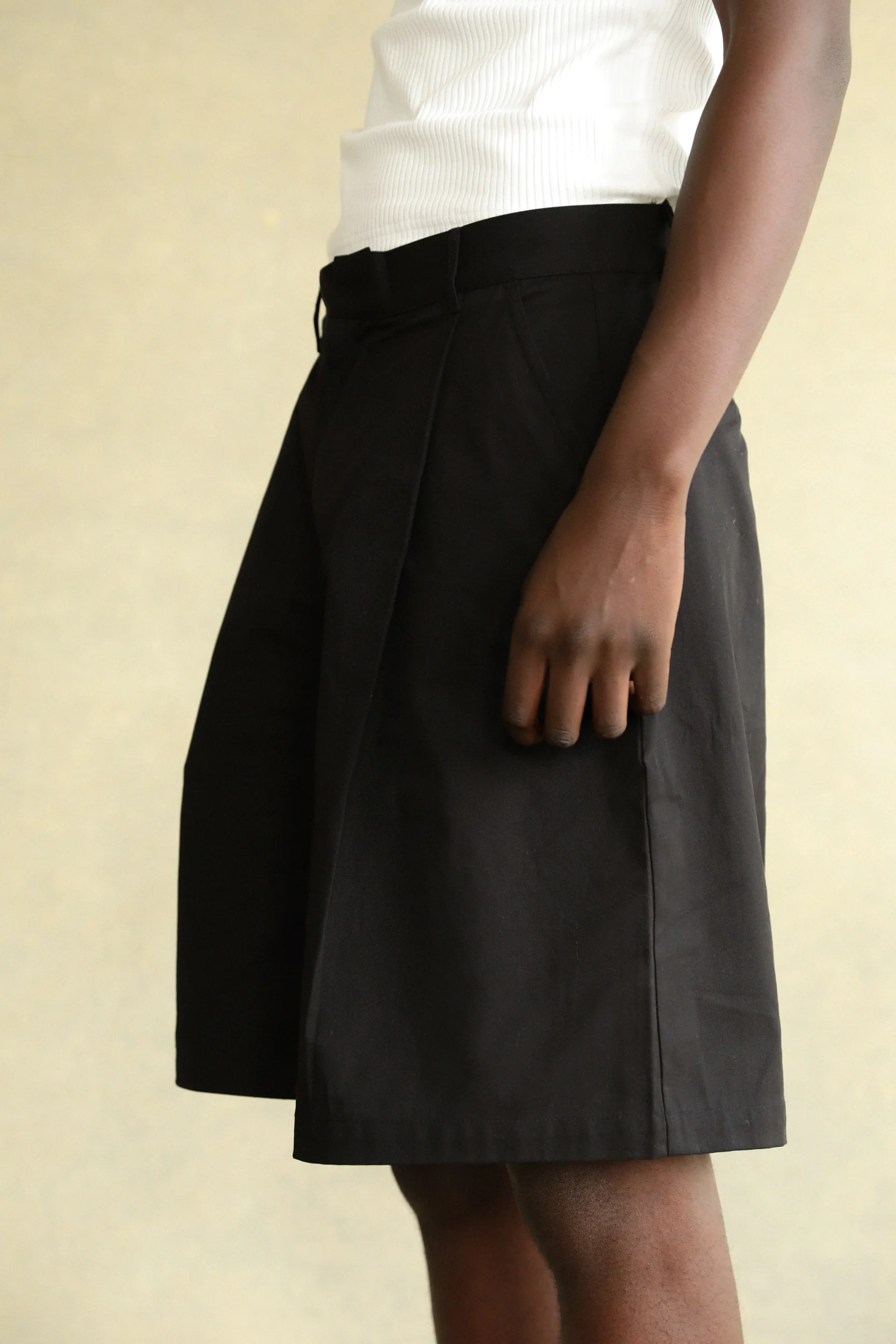 Black Pleated Shorts - Image 6