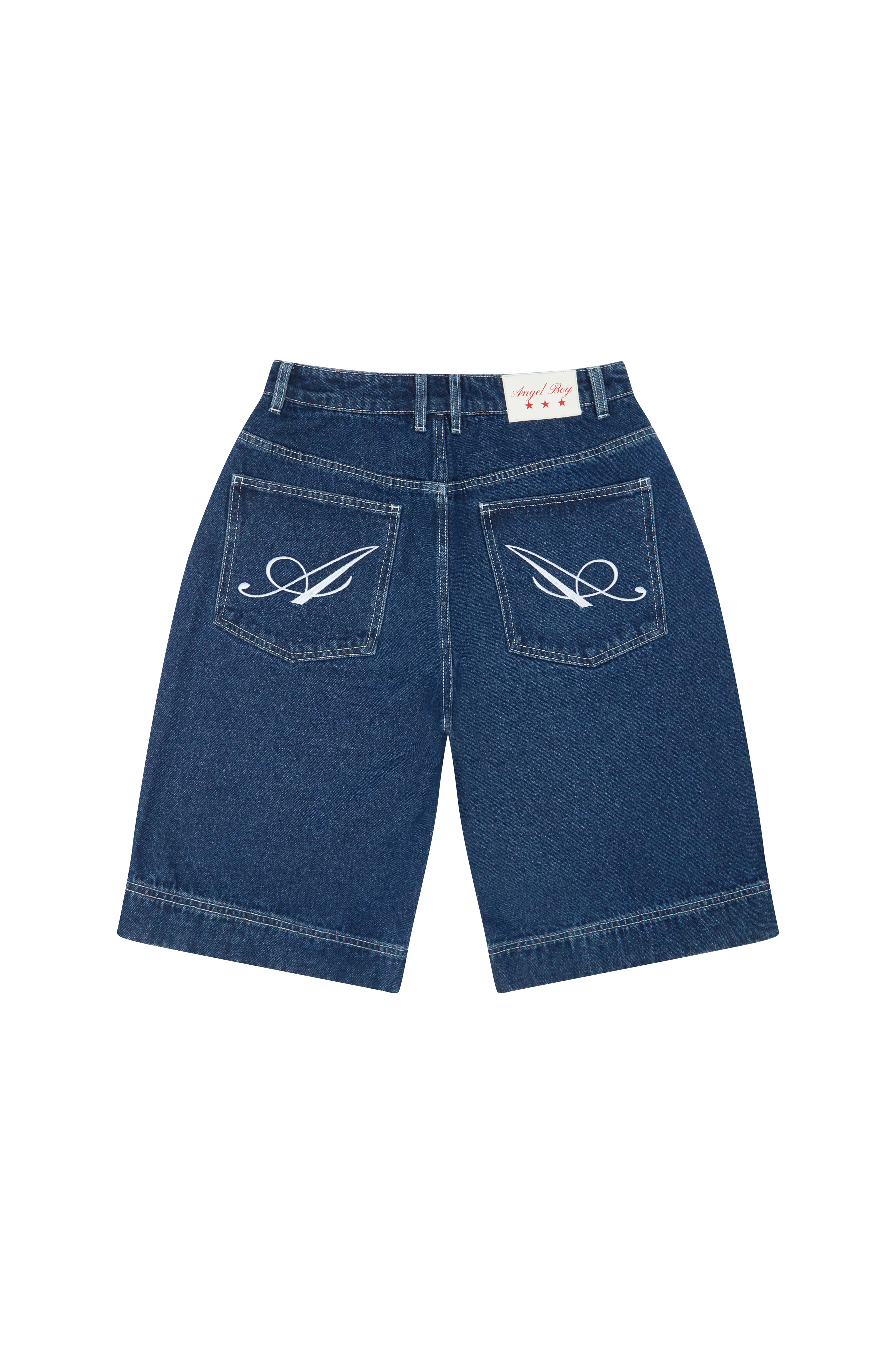 Angel Boy Navy Blue Denim Shorts - Image 3