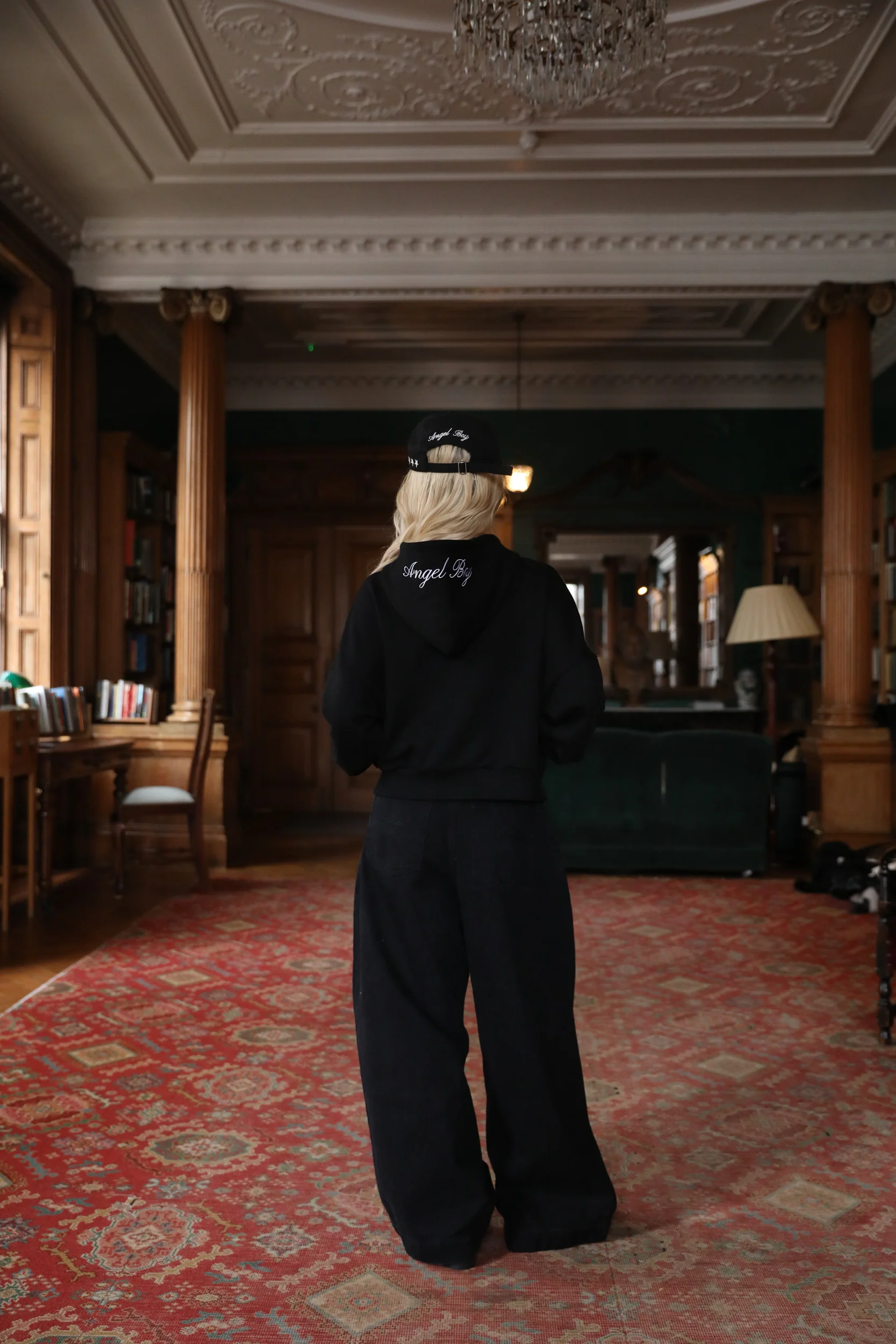 Angel Boy Script Black Hoodie - Image 3
