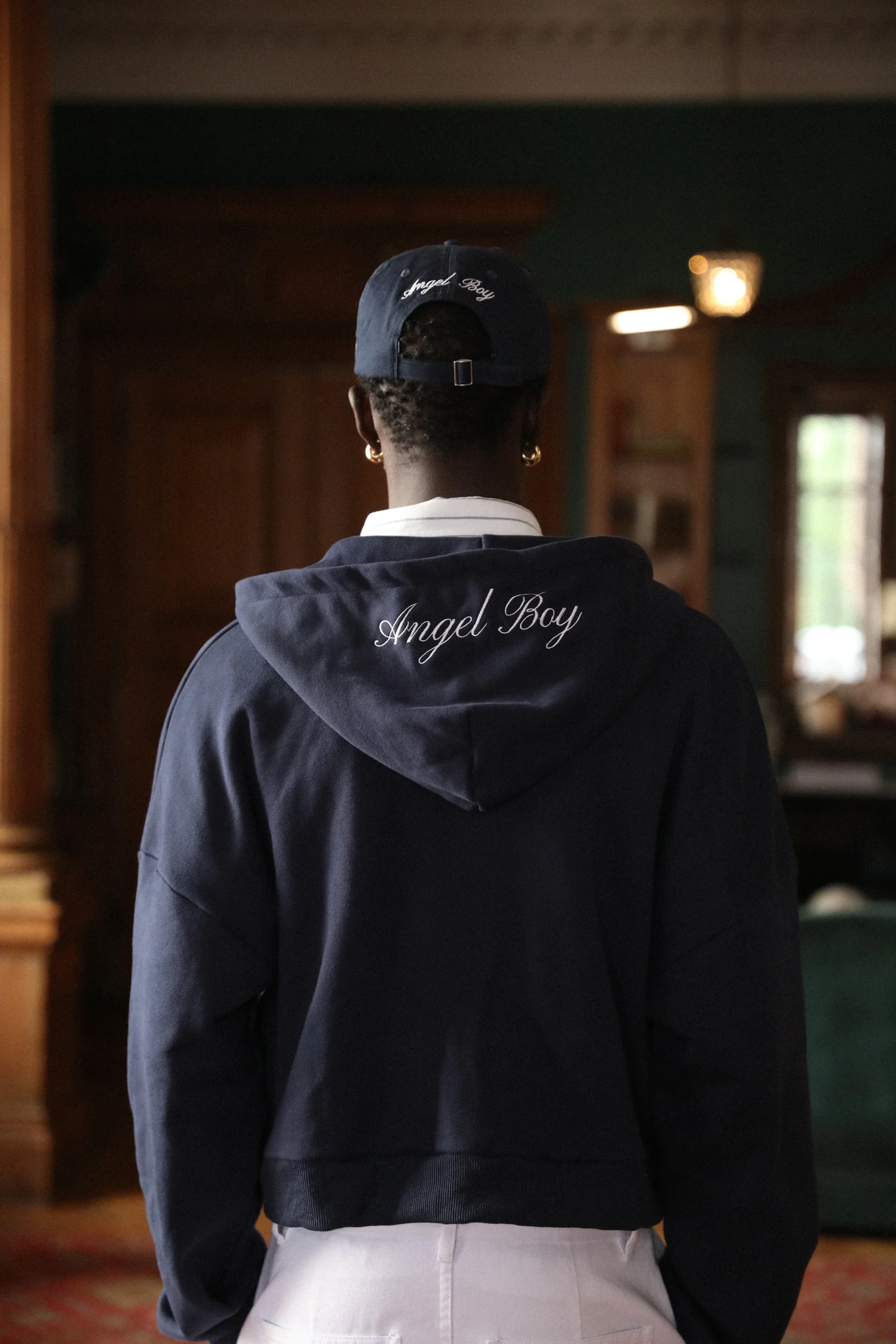 Angel Boy Script Blue Hoodie - Image 6