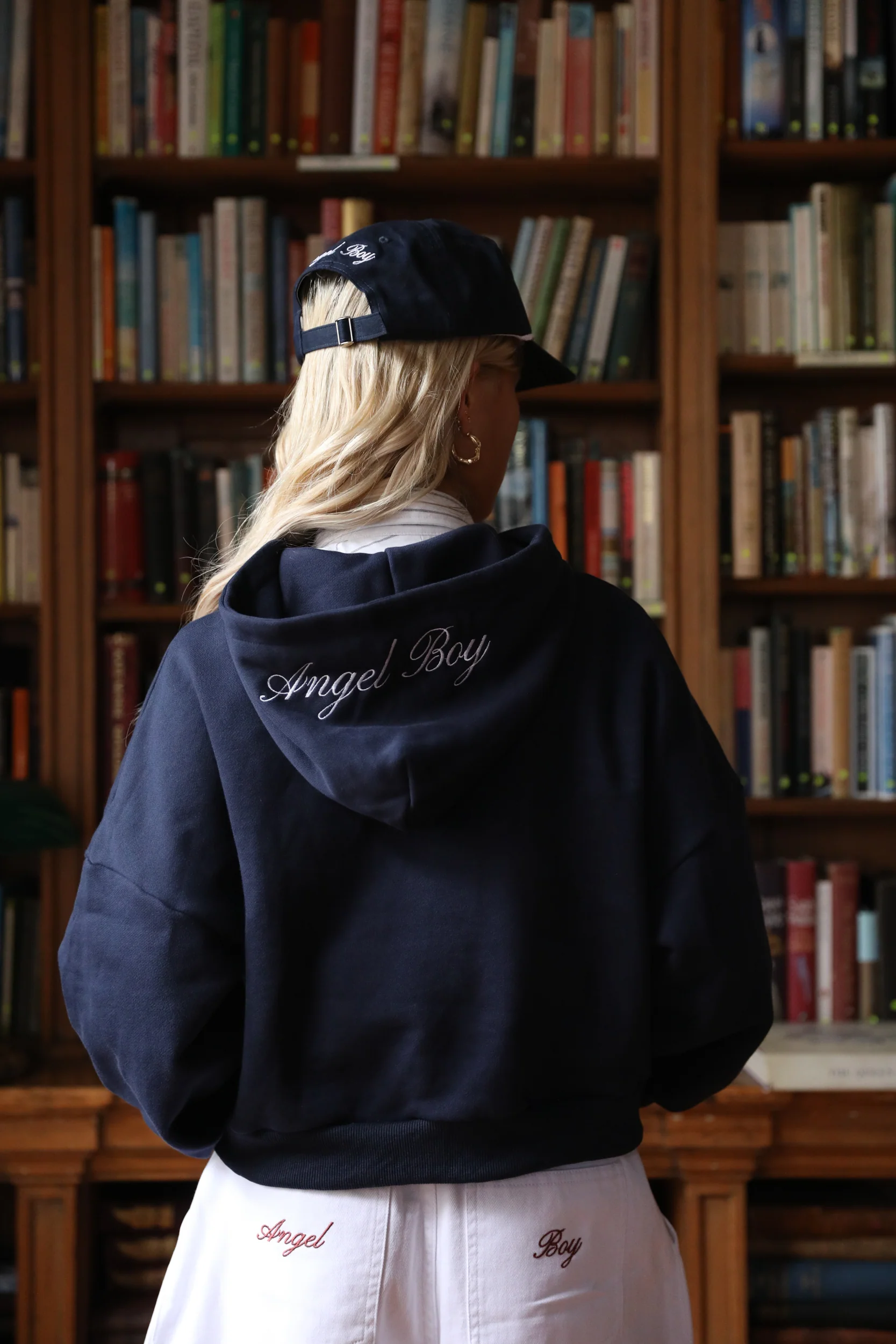 Angel Boy Script Blue Hoodie - Image 7