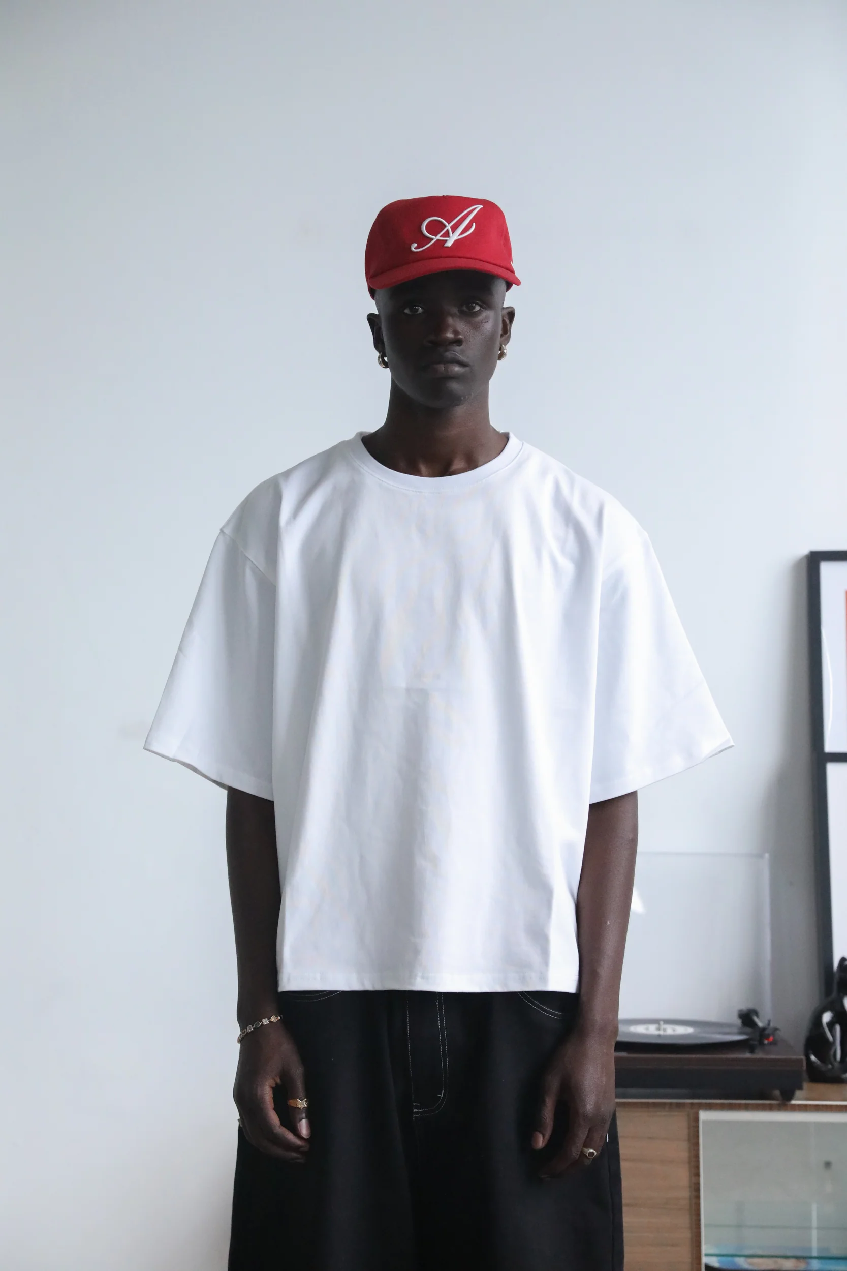 Signature White Box Tee - Black - Image 5