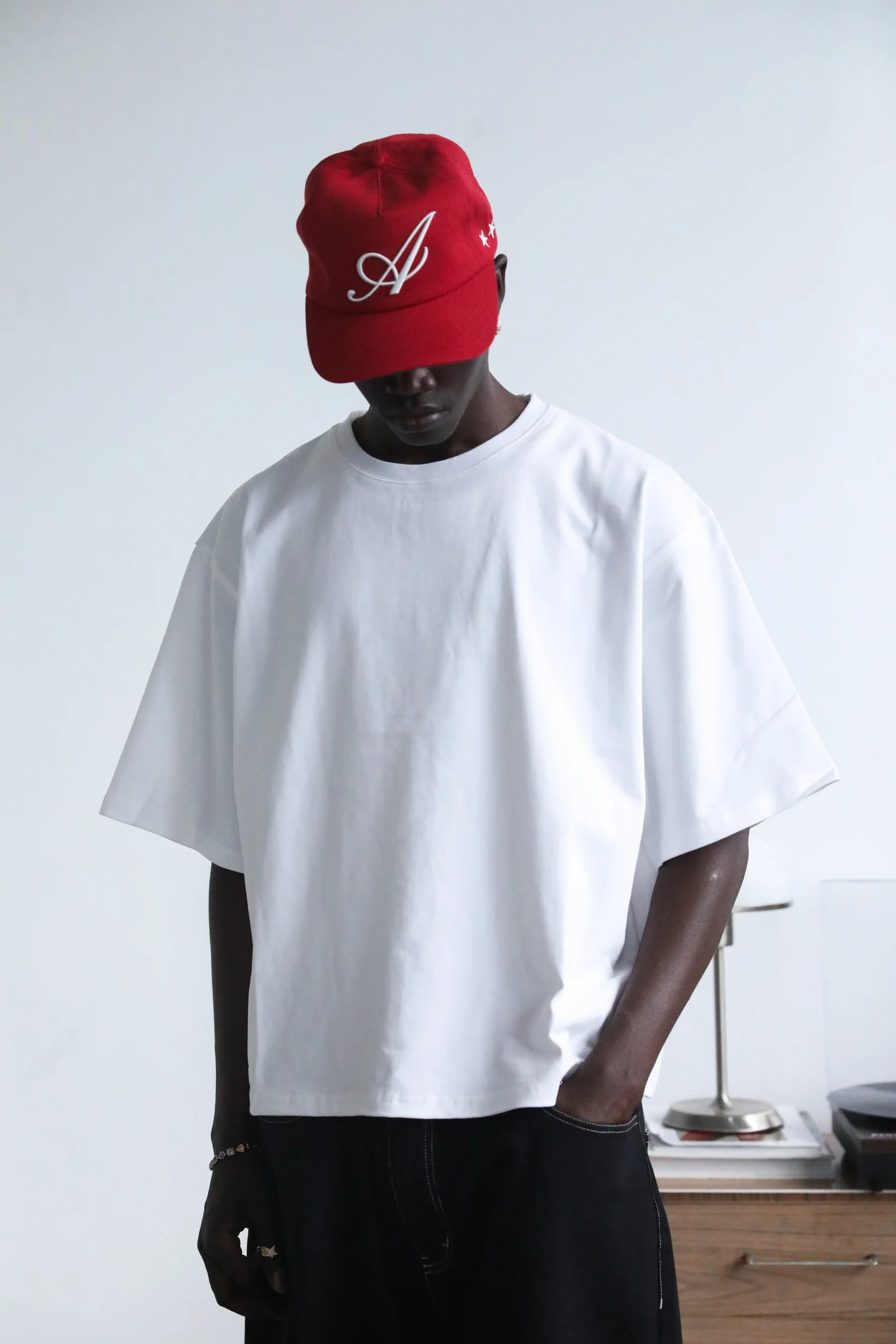 Signature White Box Tee - Black - Image 6