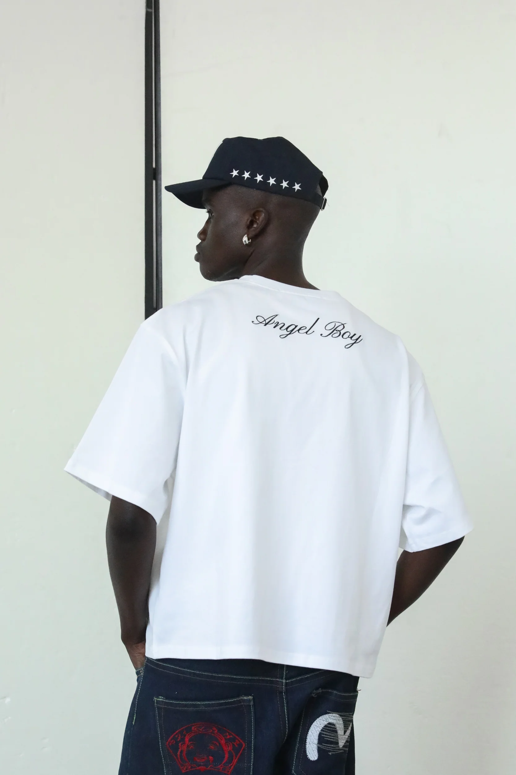 Signature White Box Tee - Black - Image 8