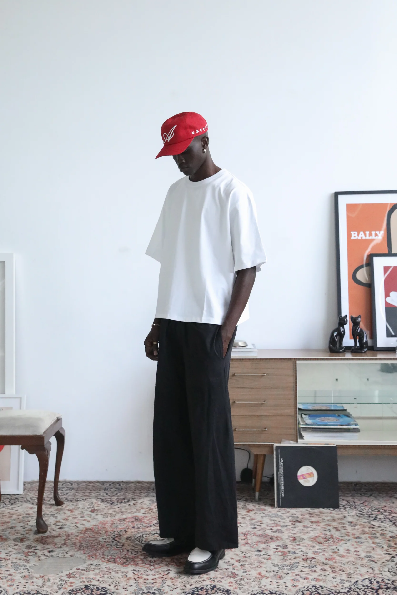 Signature White Box Tee - Red - Image 7