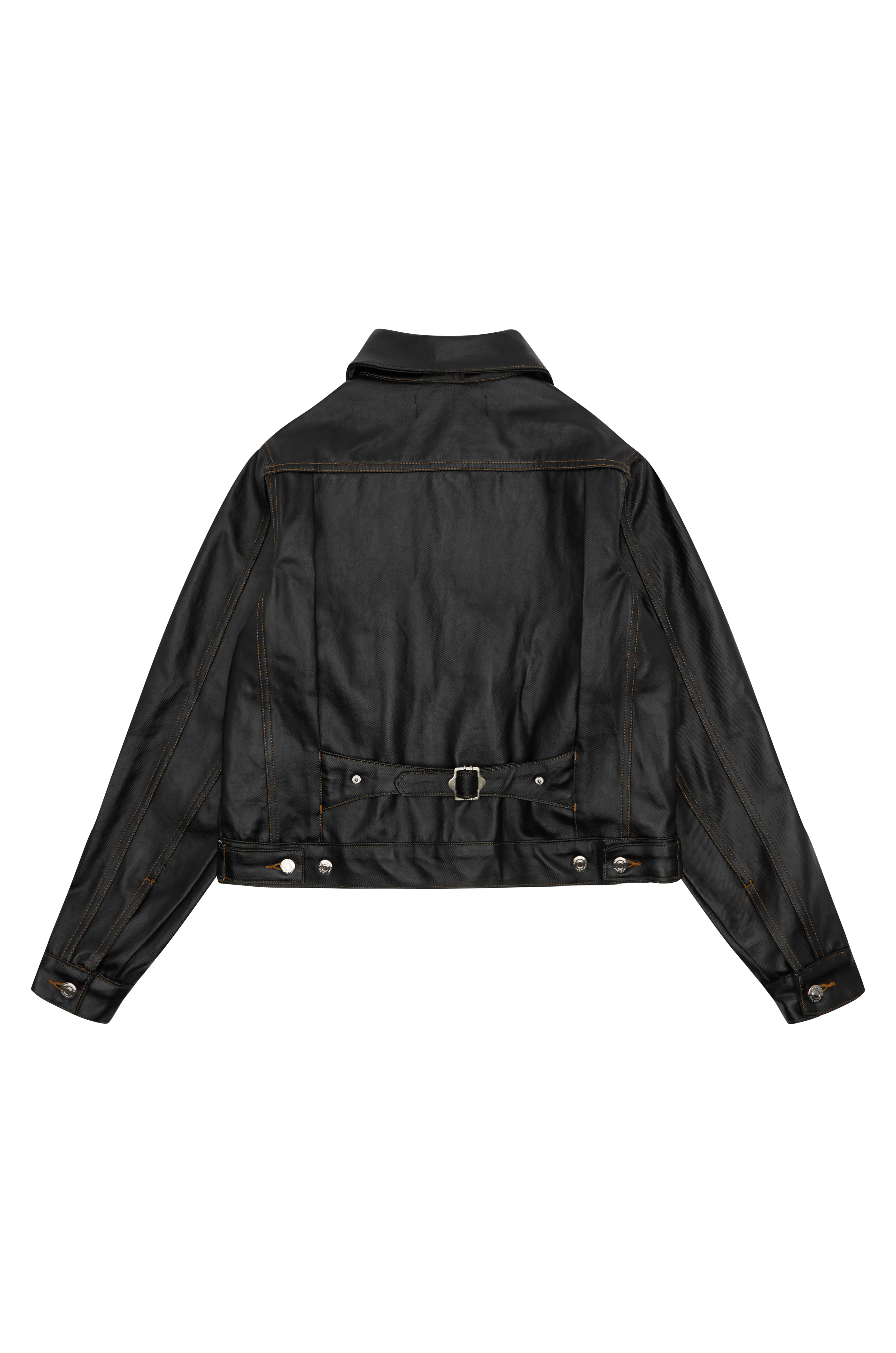 Coated Denim Jacket - Image 11