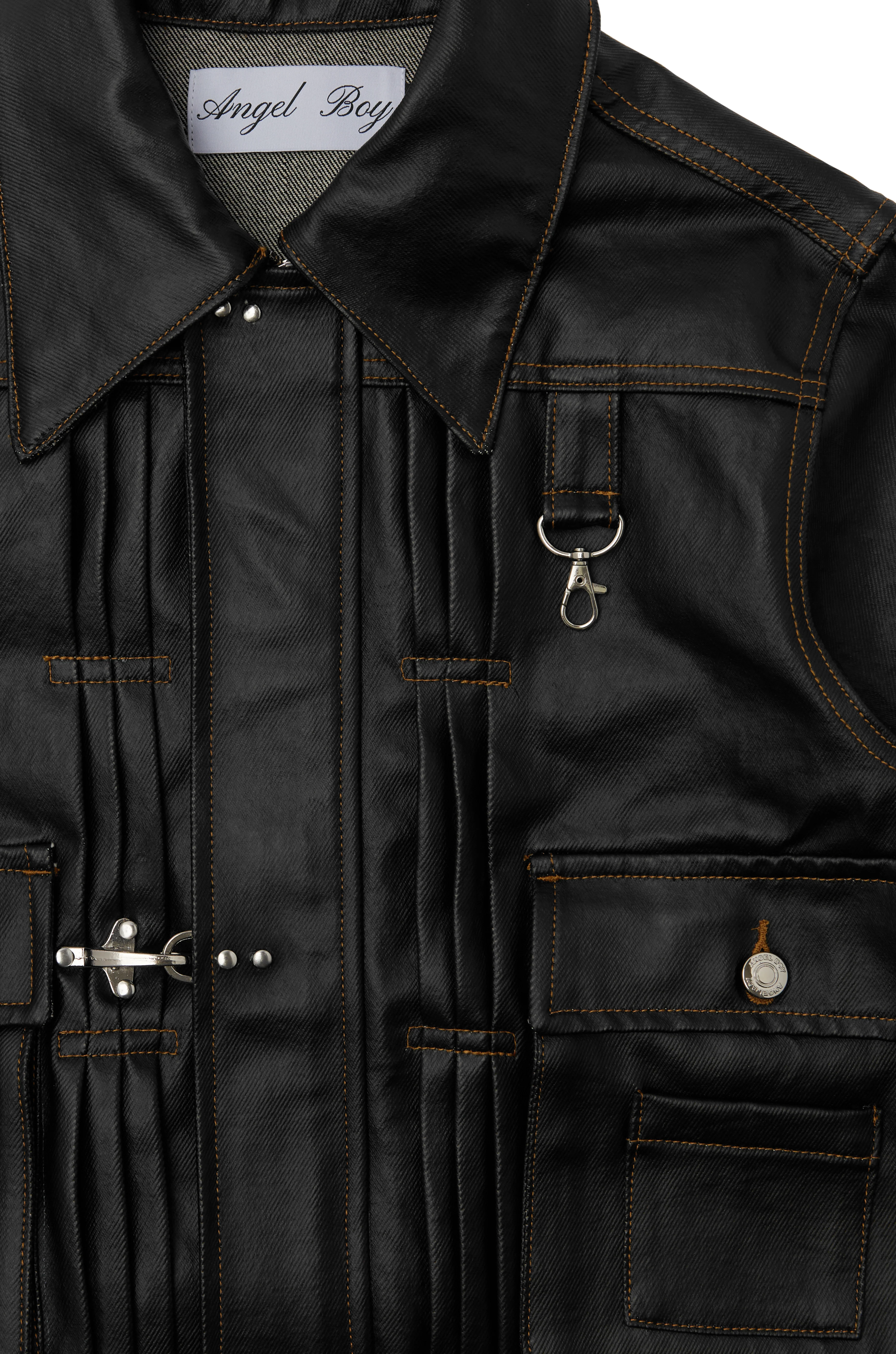 Coated Denim Jacket - Image 12