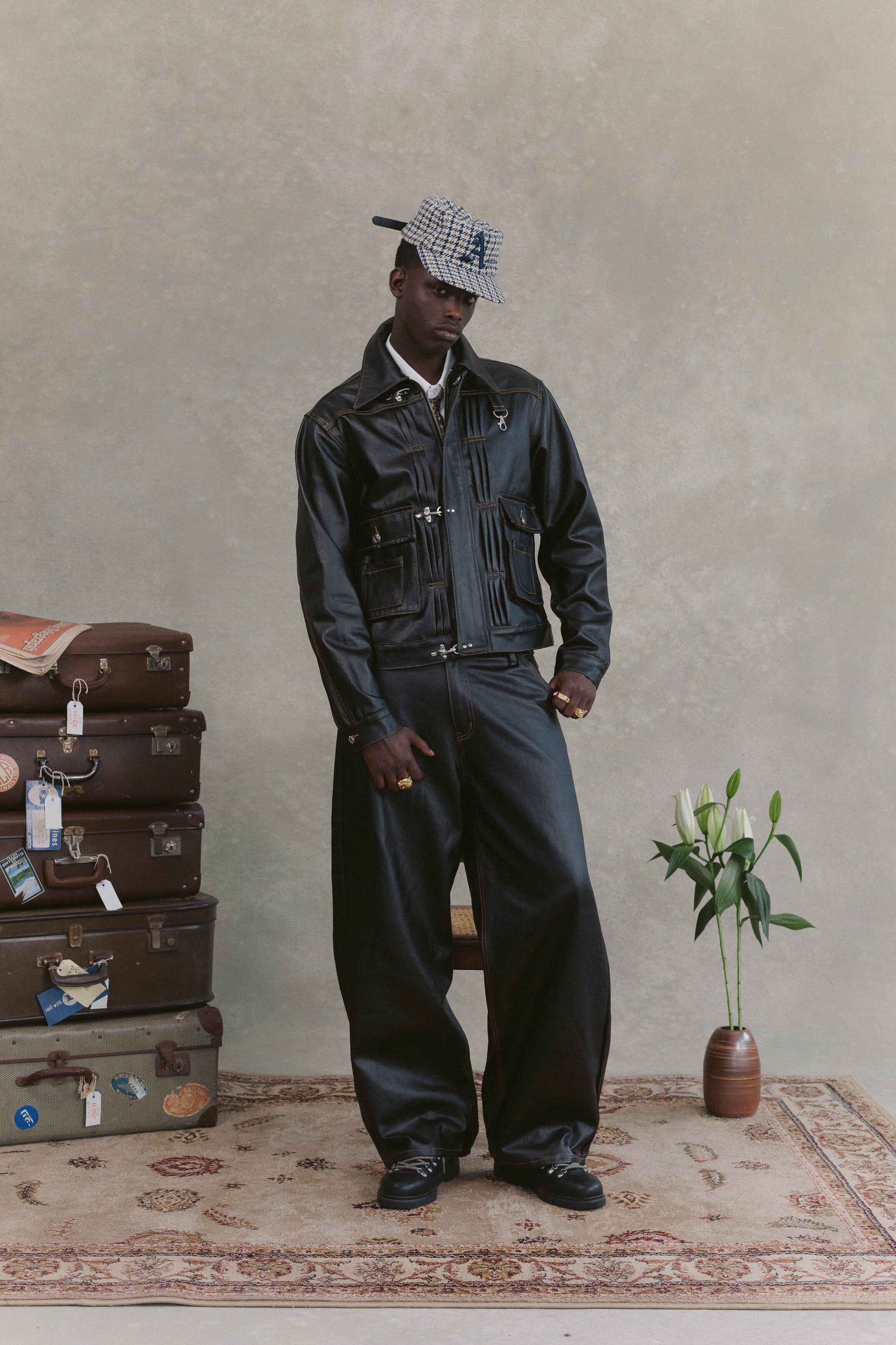 Coated Denim Jacket - Image 5