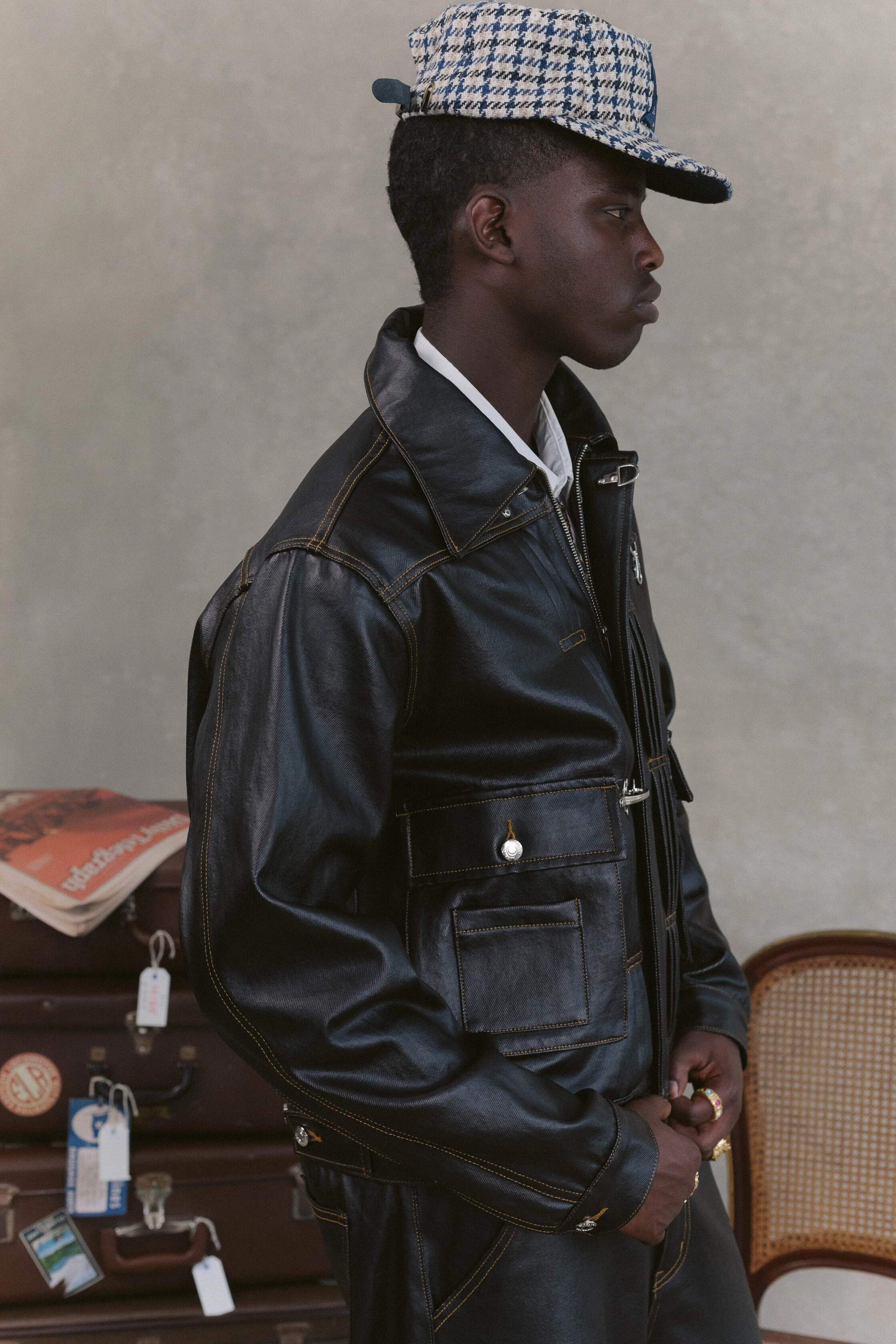 Coated Denim Jacket - Image 9