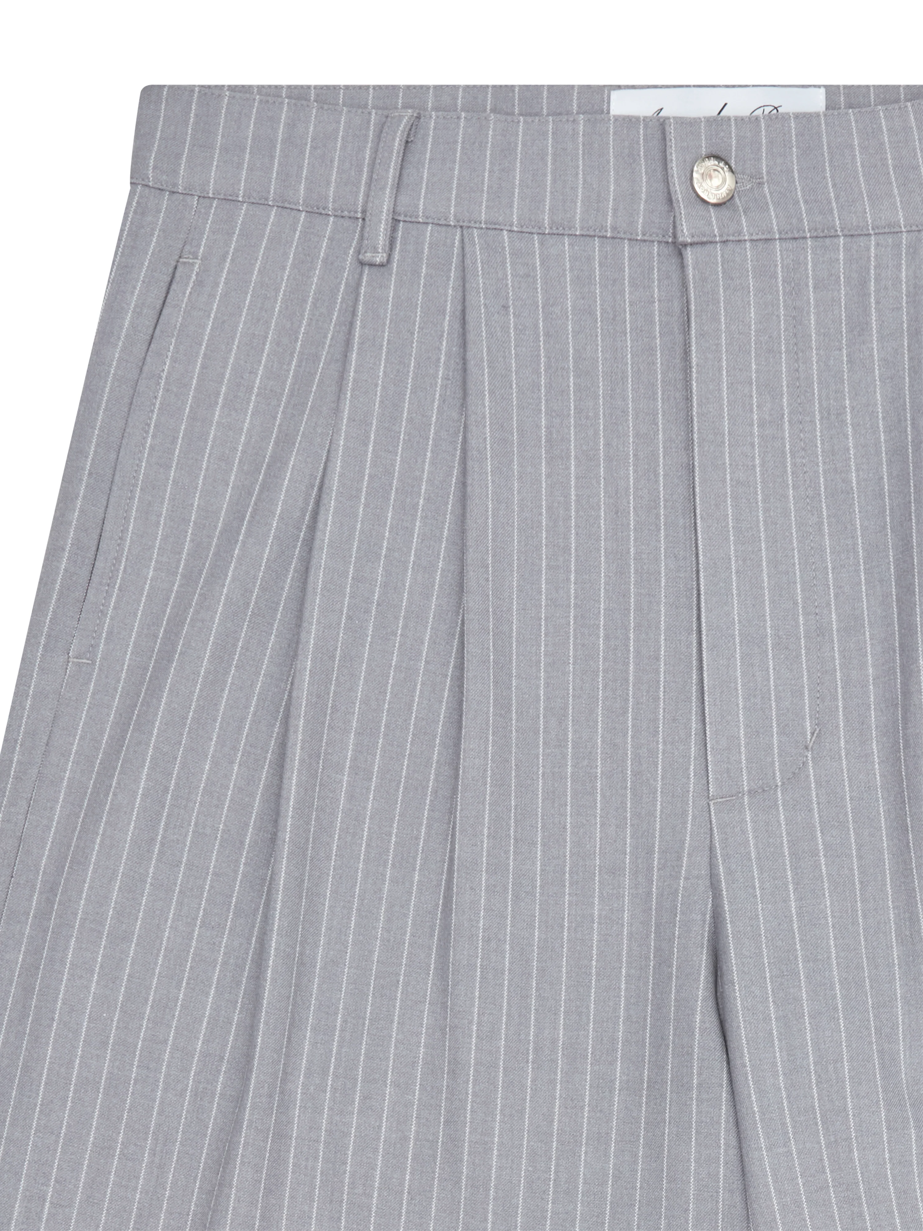 Grey Pinstripe Pants - Image 5
