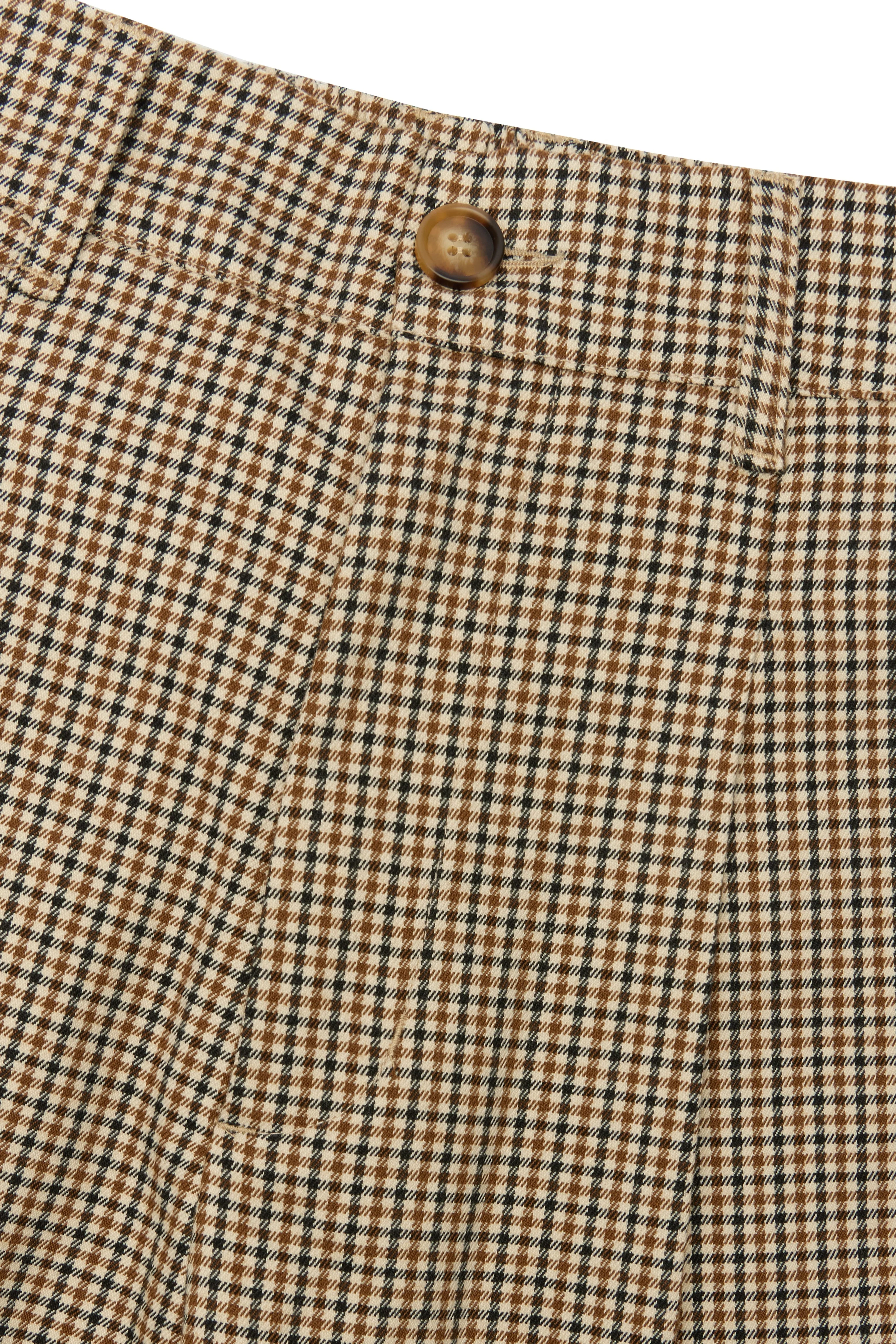 Houndstooth Pleated Pants - Image 6