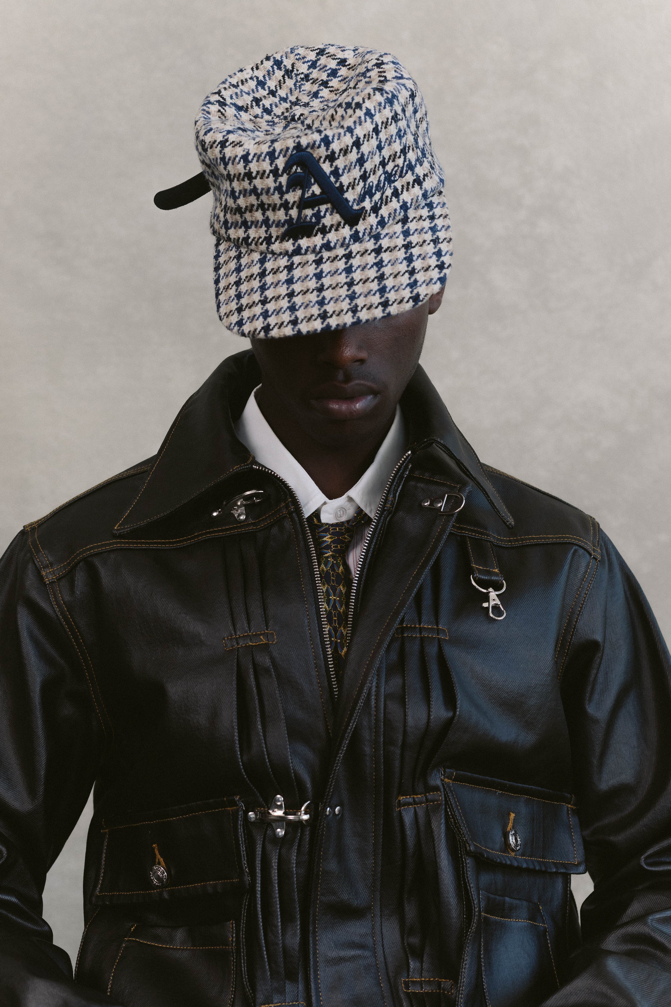 Houndstooth Script Hat - Image 3