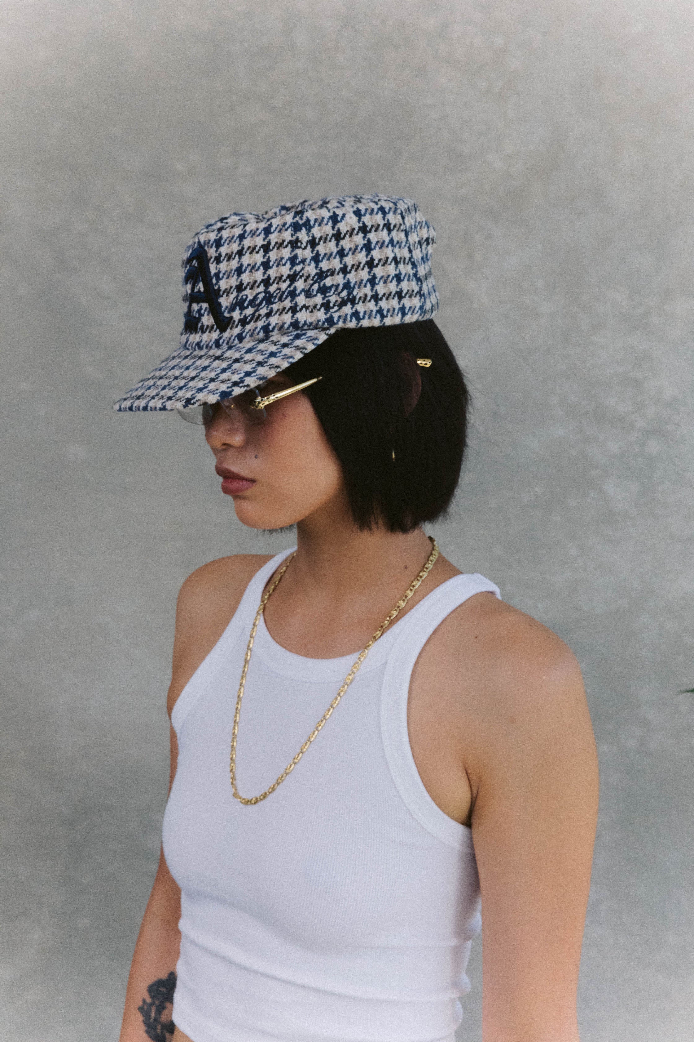 Houndstooth Script Hat - Image 5