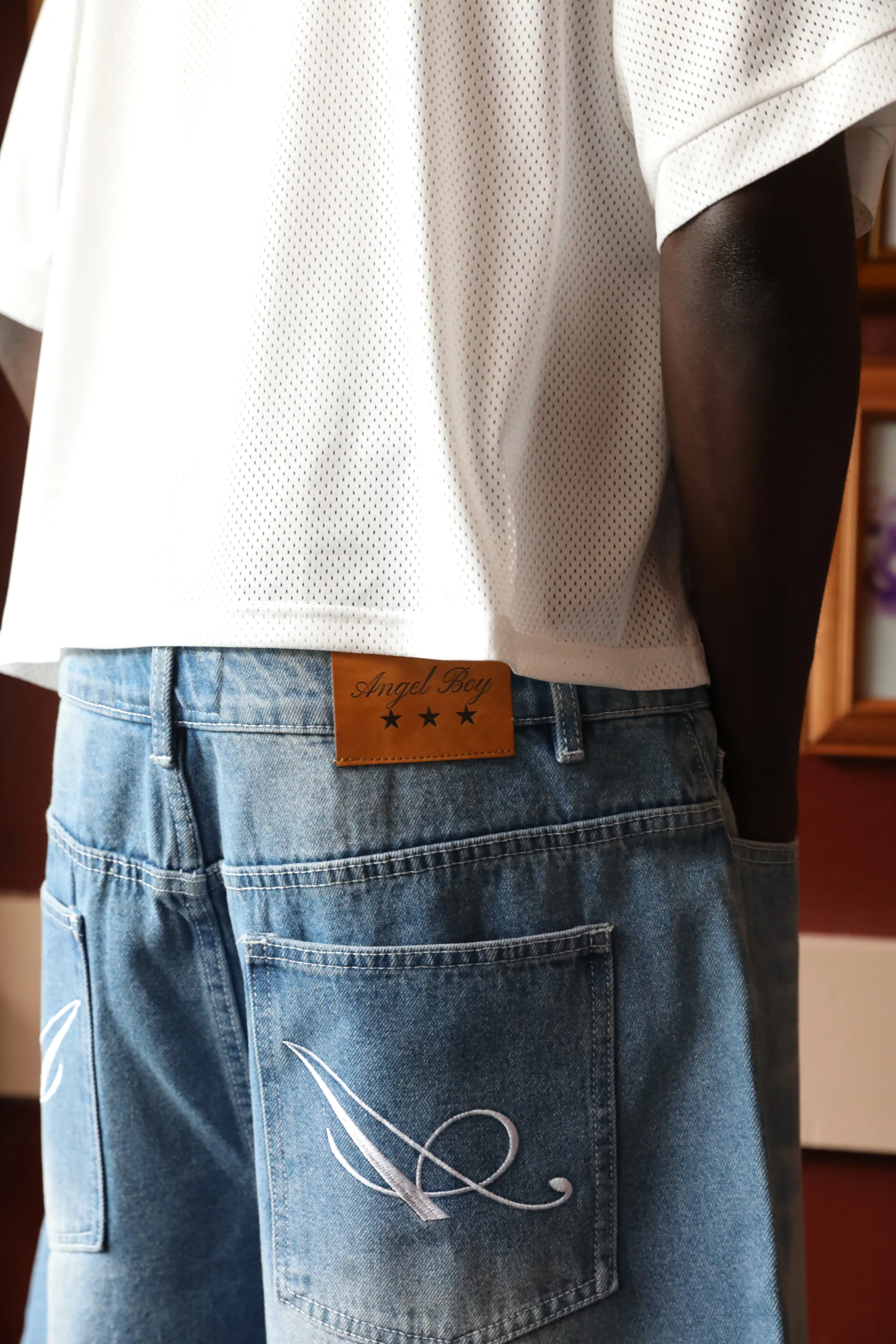 Light Blue Denim Shorts - Image 5