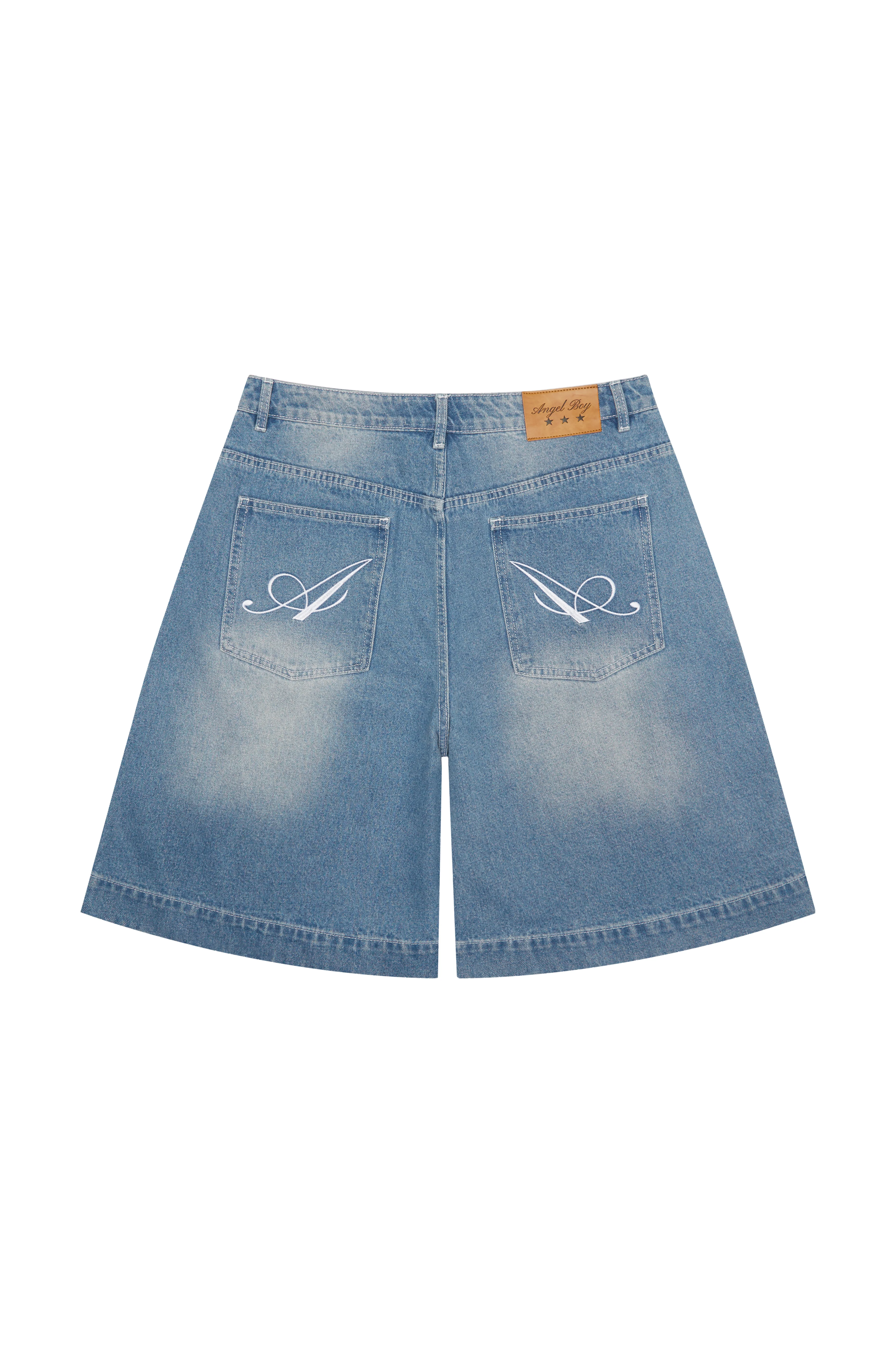 Light Blue Denim Shorts - Image 7