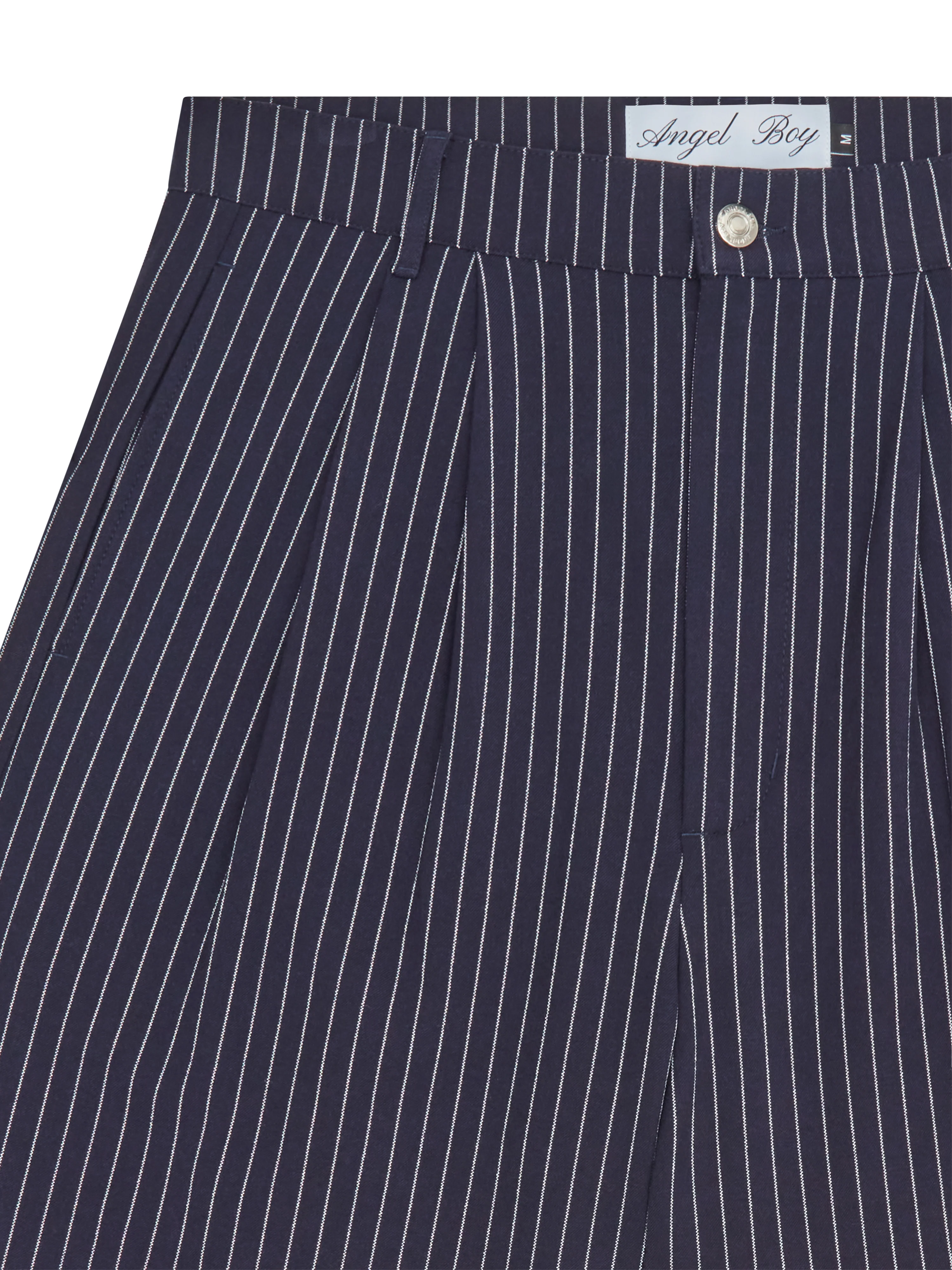 Navy Pinstripe Pants - Image 5