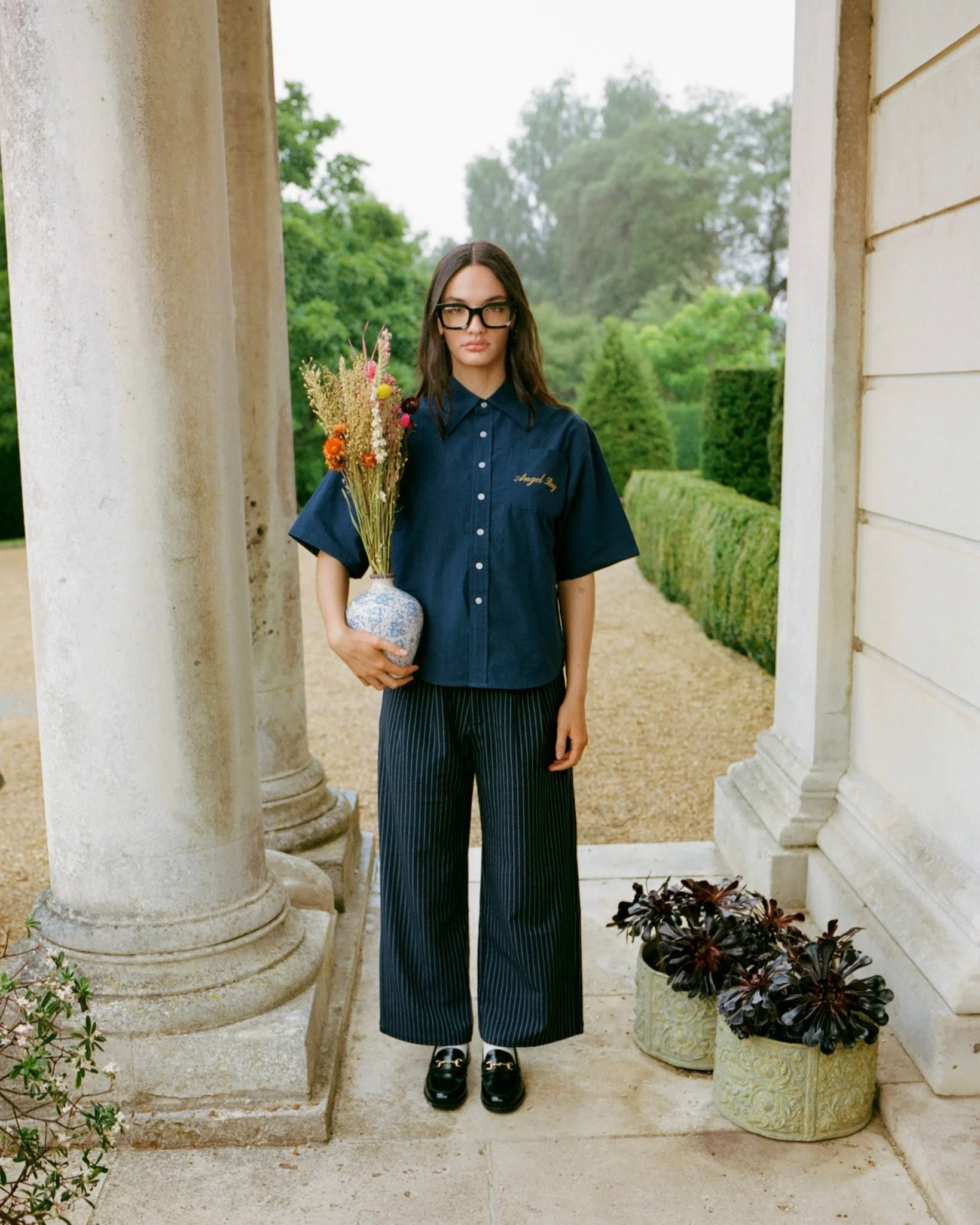 Navy Short Sleeve Button Up - Image 3