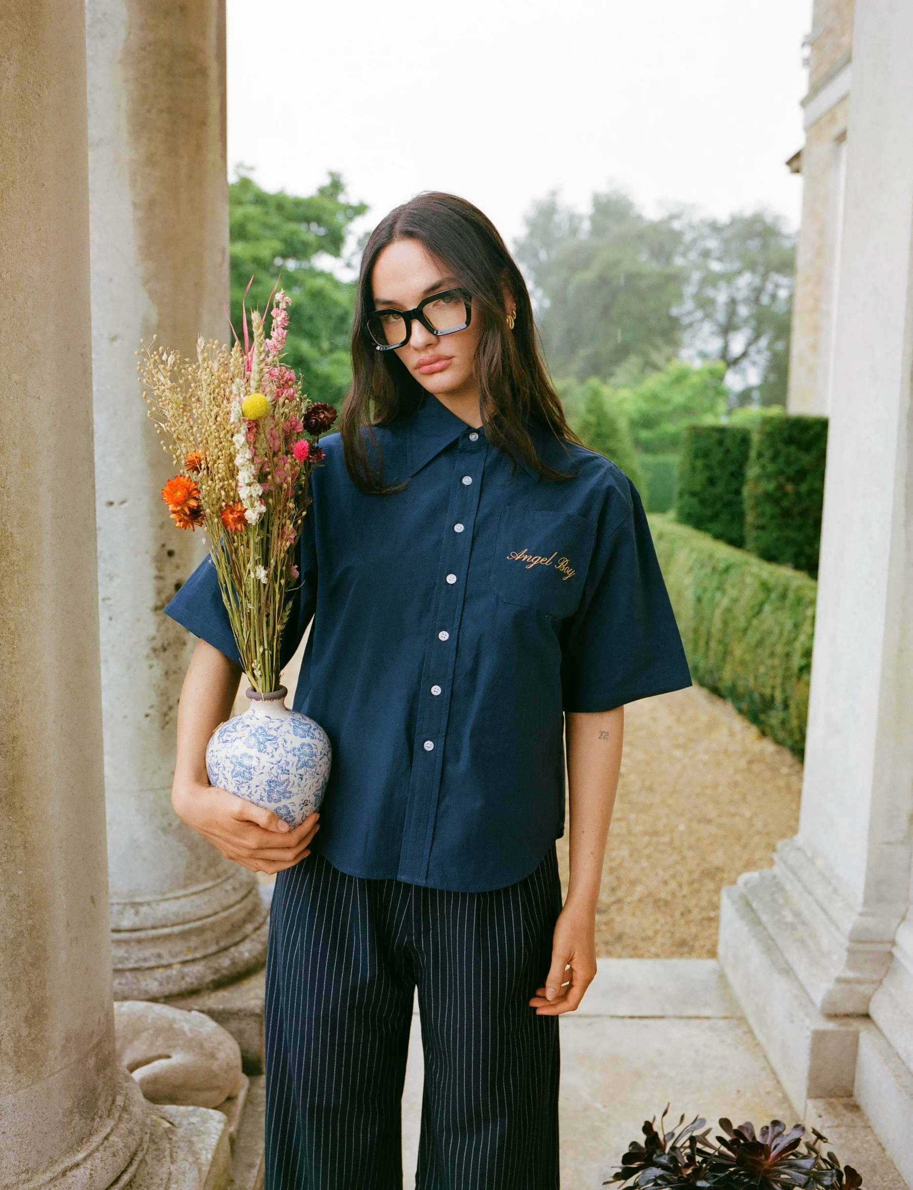 Navy Short Sleeve Button Up - Image 4