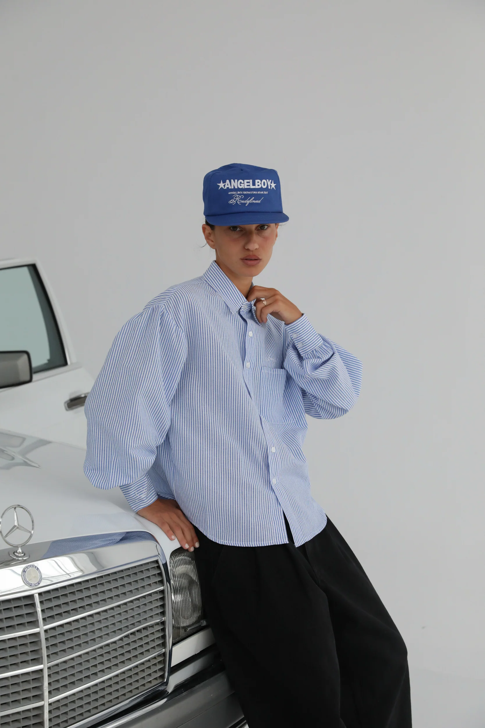 Pinstripe Long Sleeve Button Up - Image 10