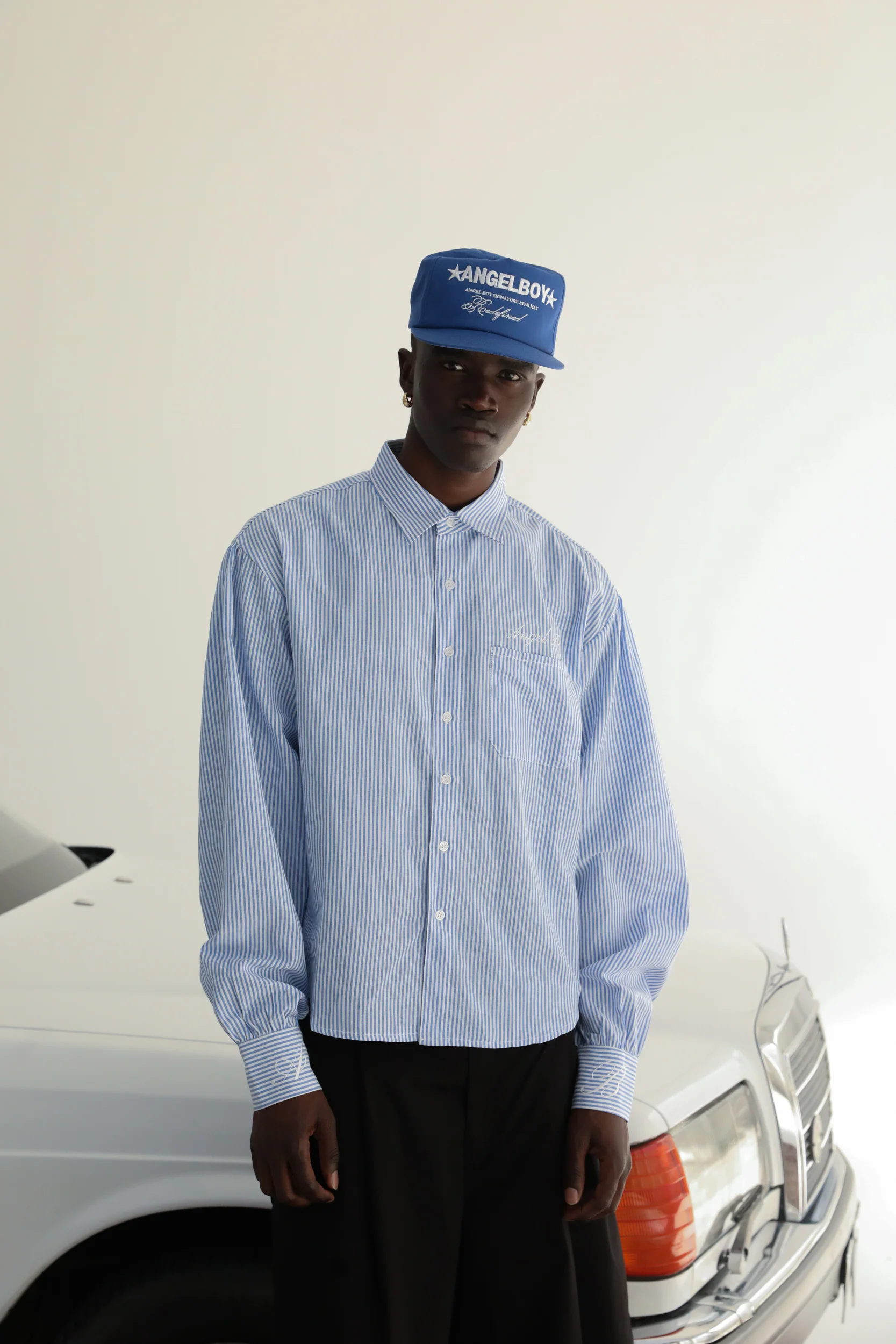 Pinstripe Long Sleeve Button Up - Image 3