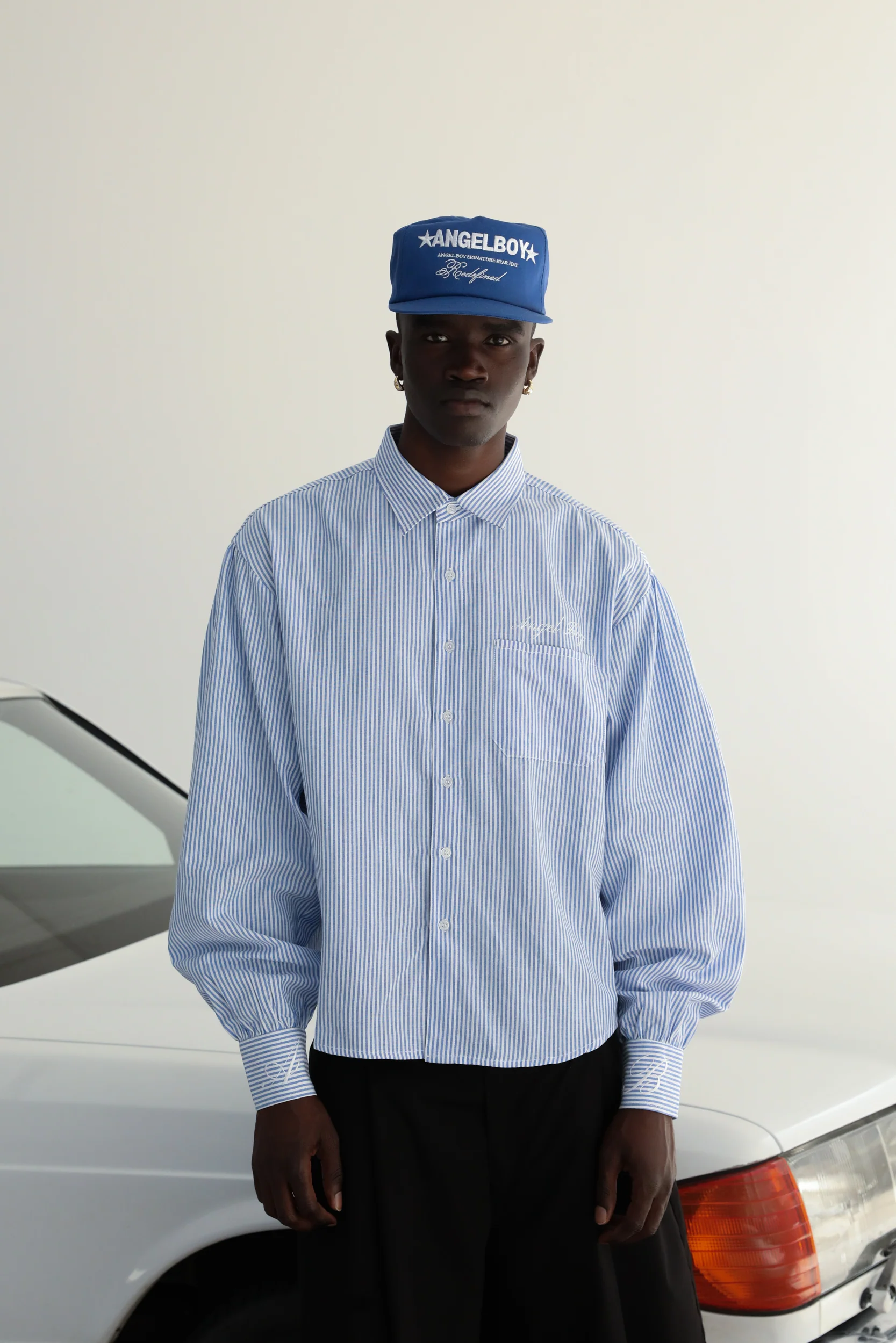 Pinstripe Long Sleeve Button Up - Image 4