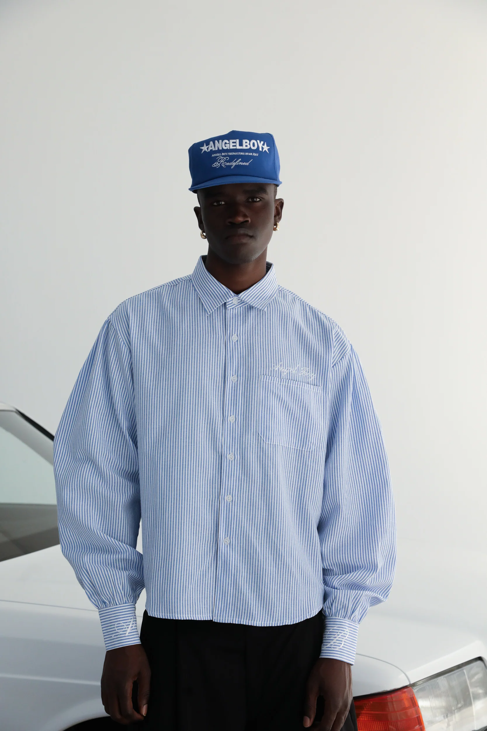 Pinstripe Long Sleeve Button Up - Image 6