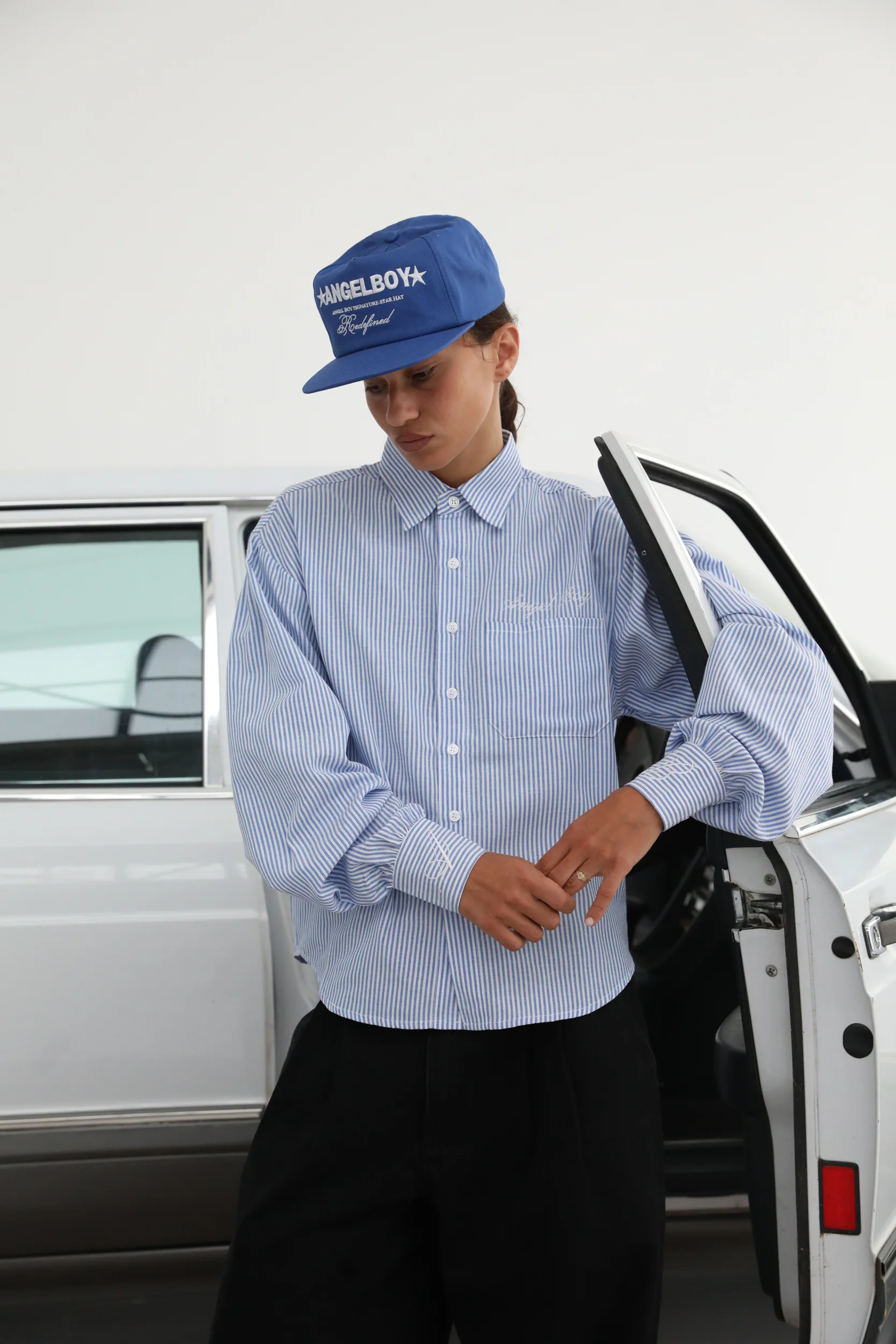 Pinstripe Long Sleeve Button Up - Image 8
