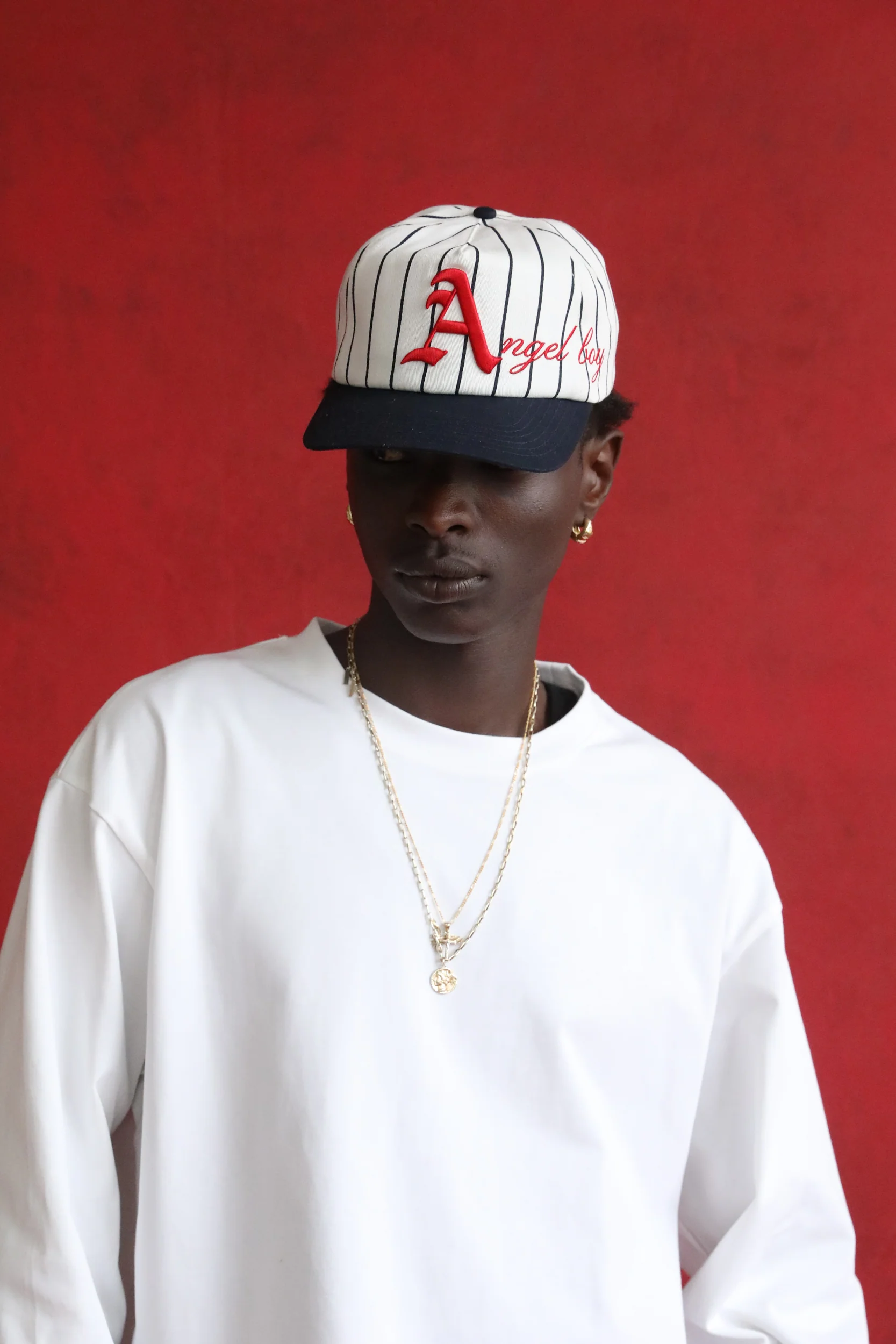 Pinstripe Script Hat - Image 3