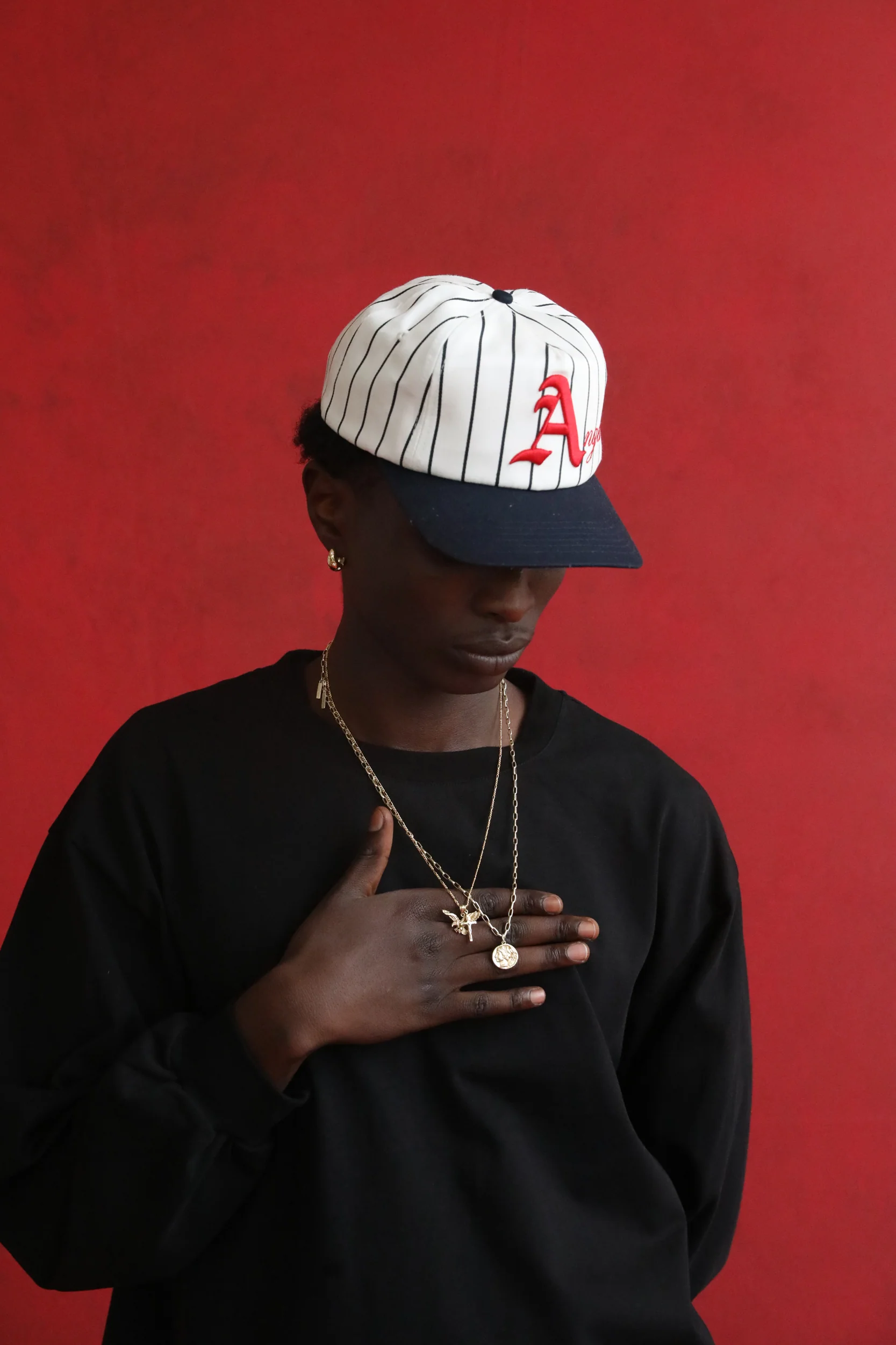 Pinstripe Script Hat - Image 7