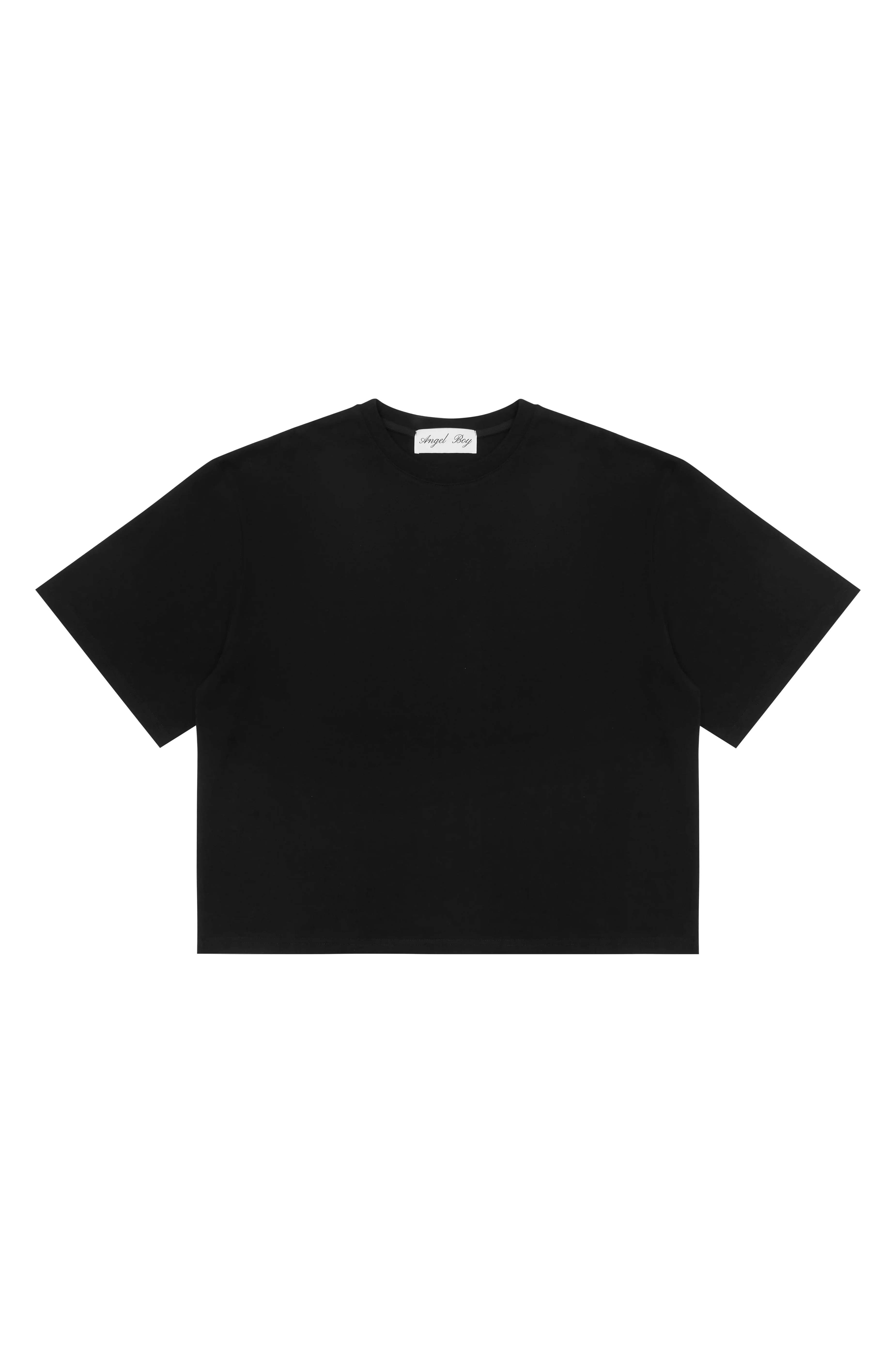 Signature Black Box Tee - Black Writing - Image 3