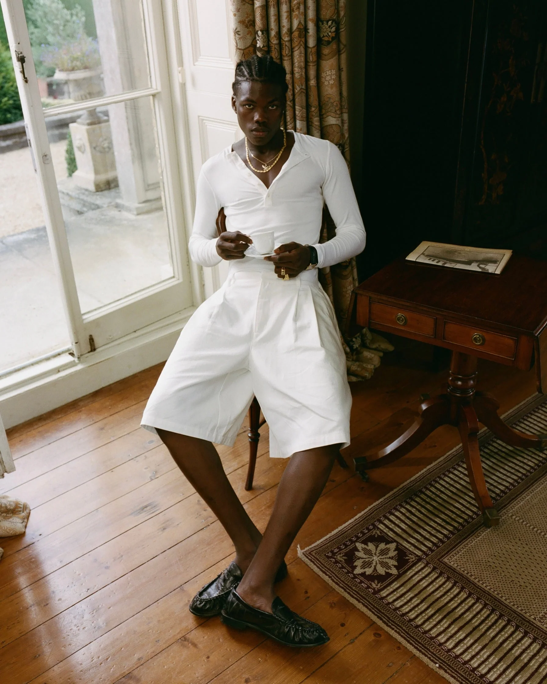 White Henley Shirt - Image 7