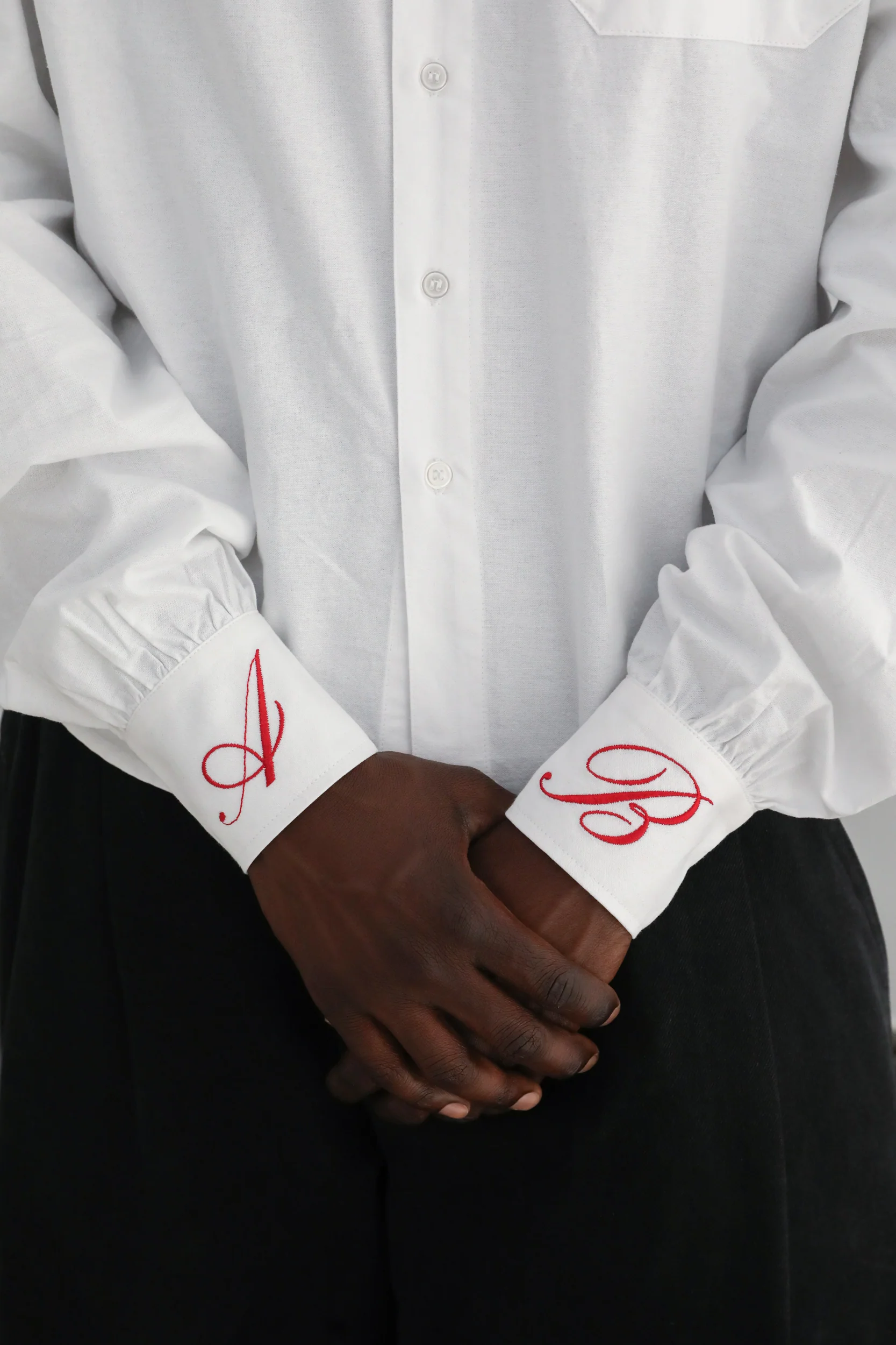 White Long Sleeve Button Up - Image 3