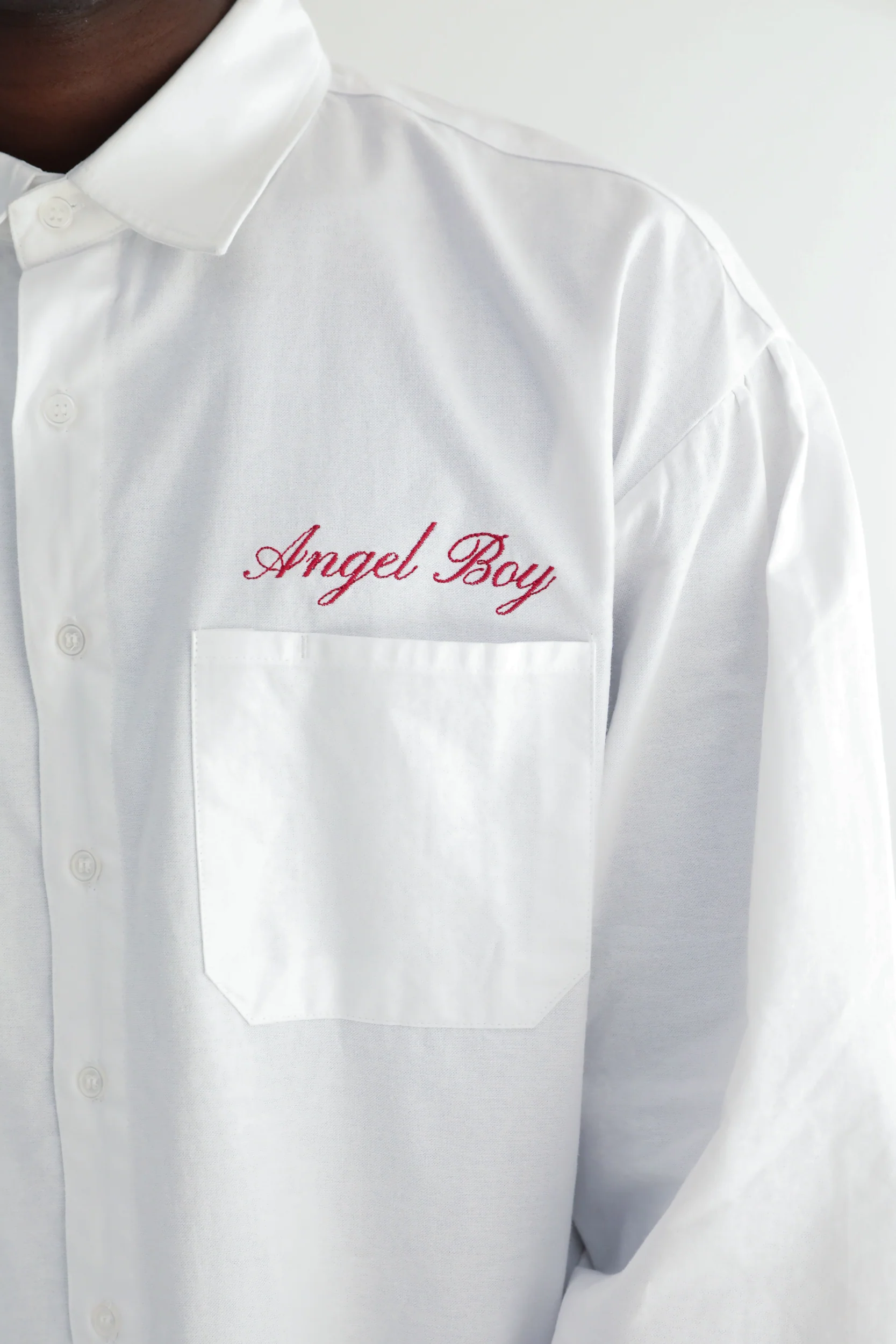 White Long Sleeve Button Up - Image 5