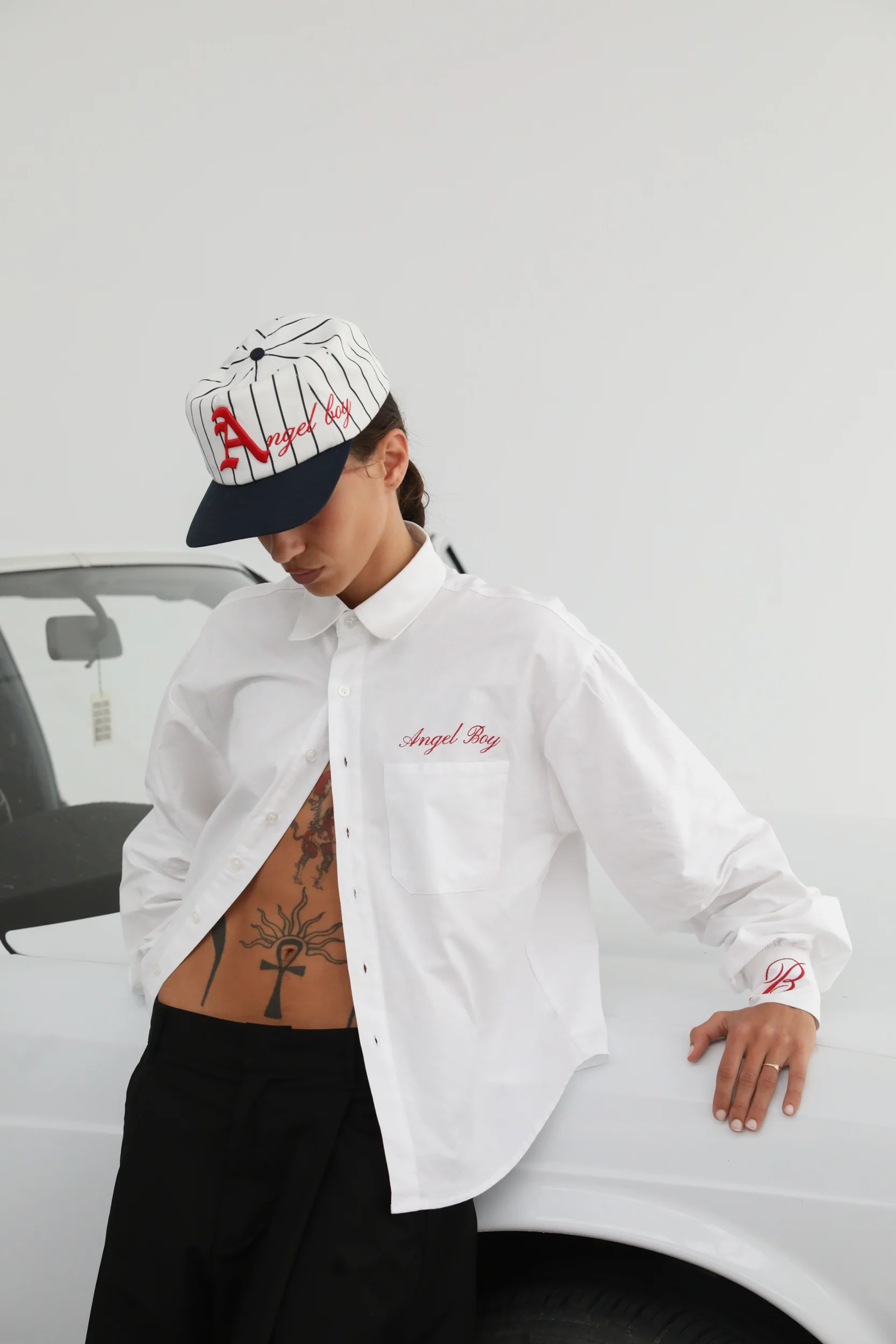 White Long Sleeve Button Up - Image 9