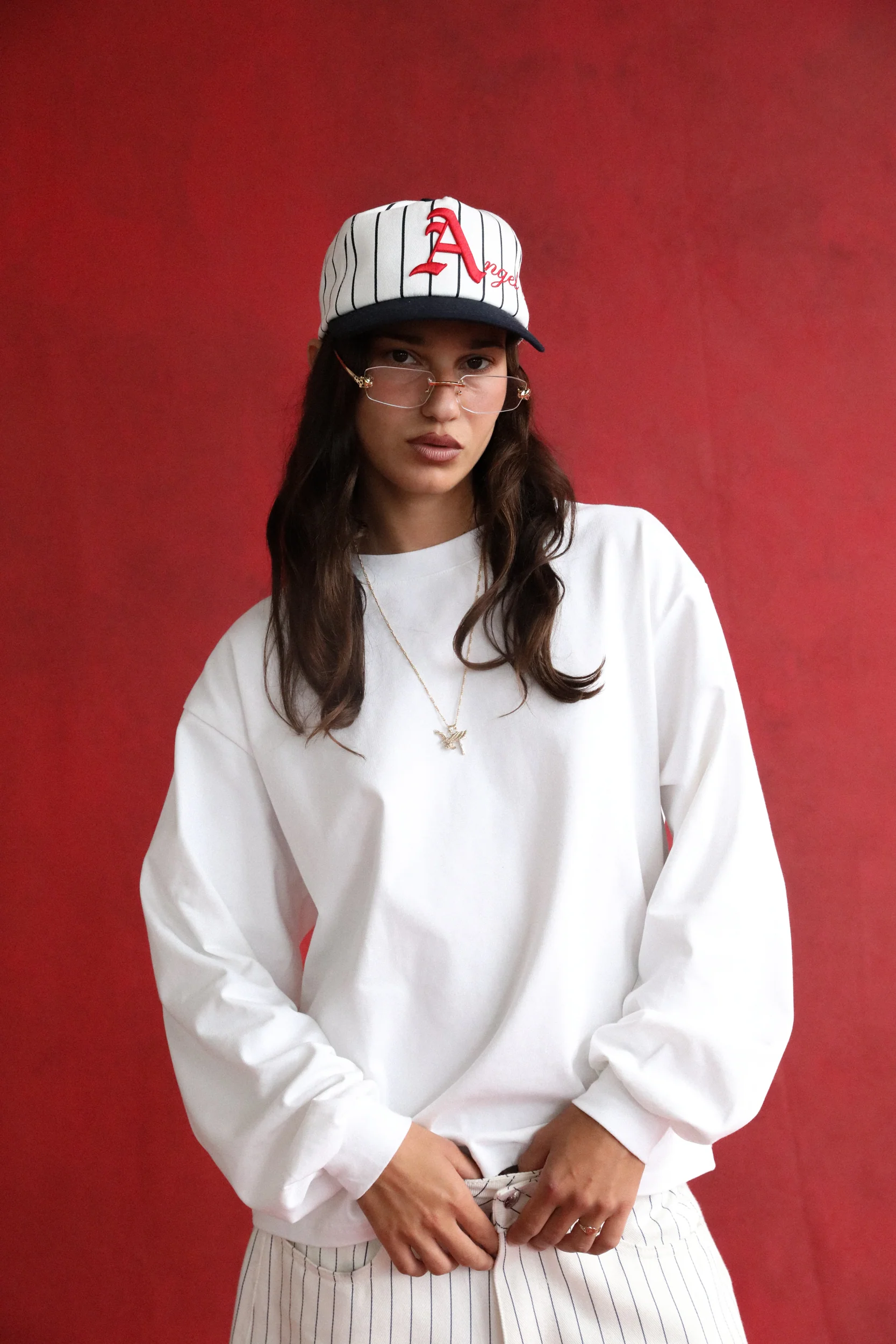 White Long Sleeve T-Shirt - Image 6