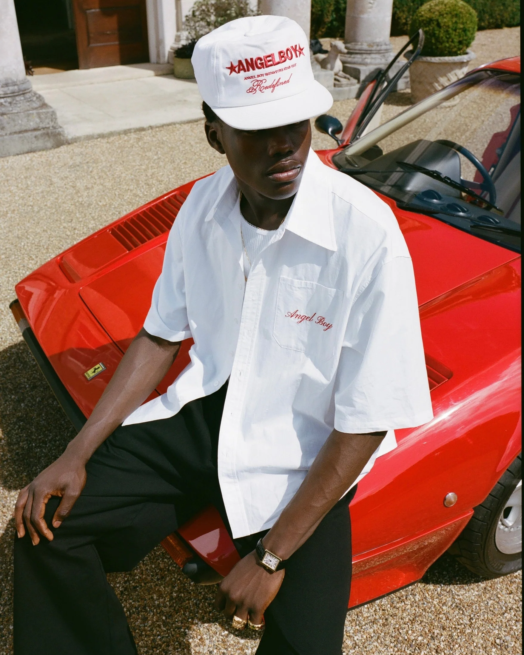 White Short Sleeve Button Up - Image 3