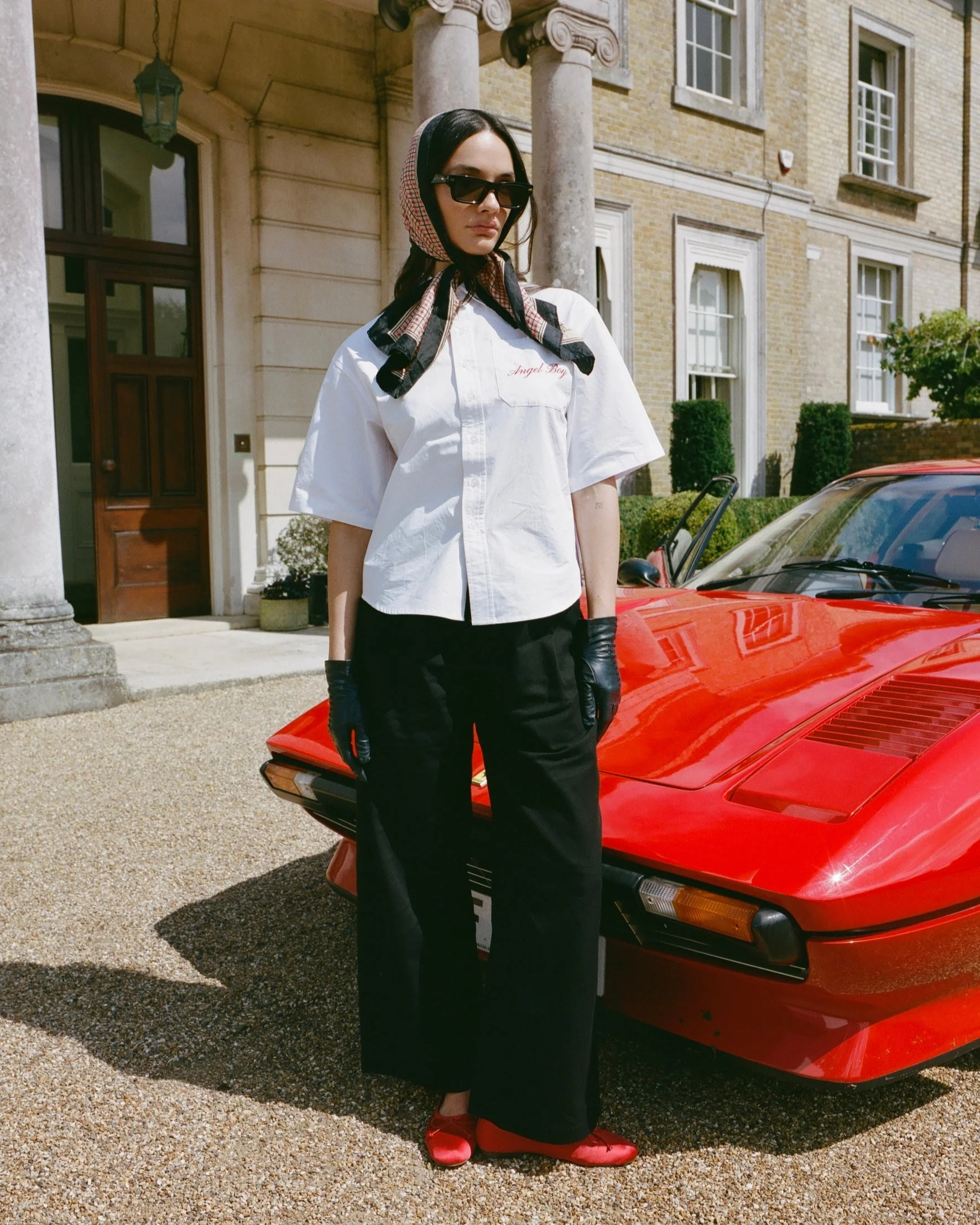 White Short Sleeve Button Up - Image 4