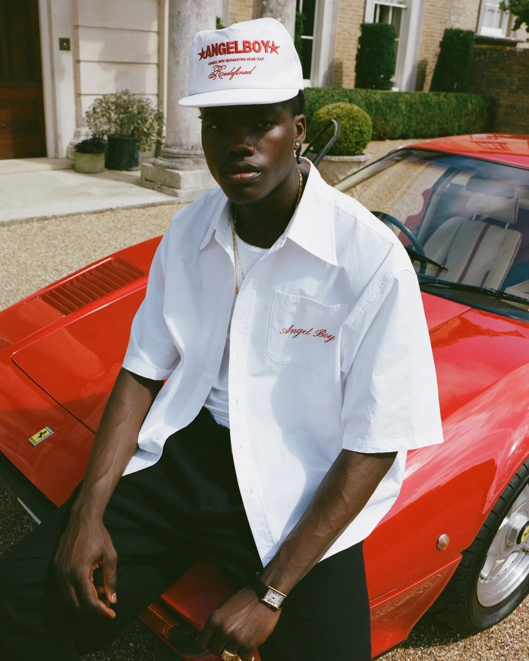 White Short Sleeve Button Up - Image 5